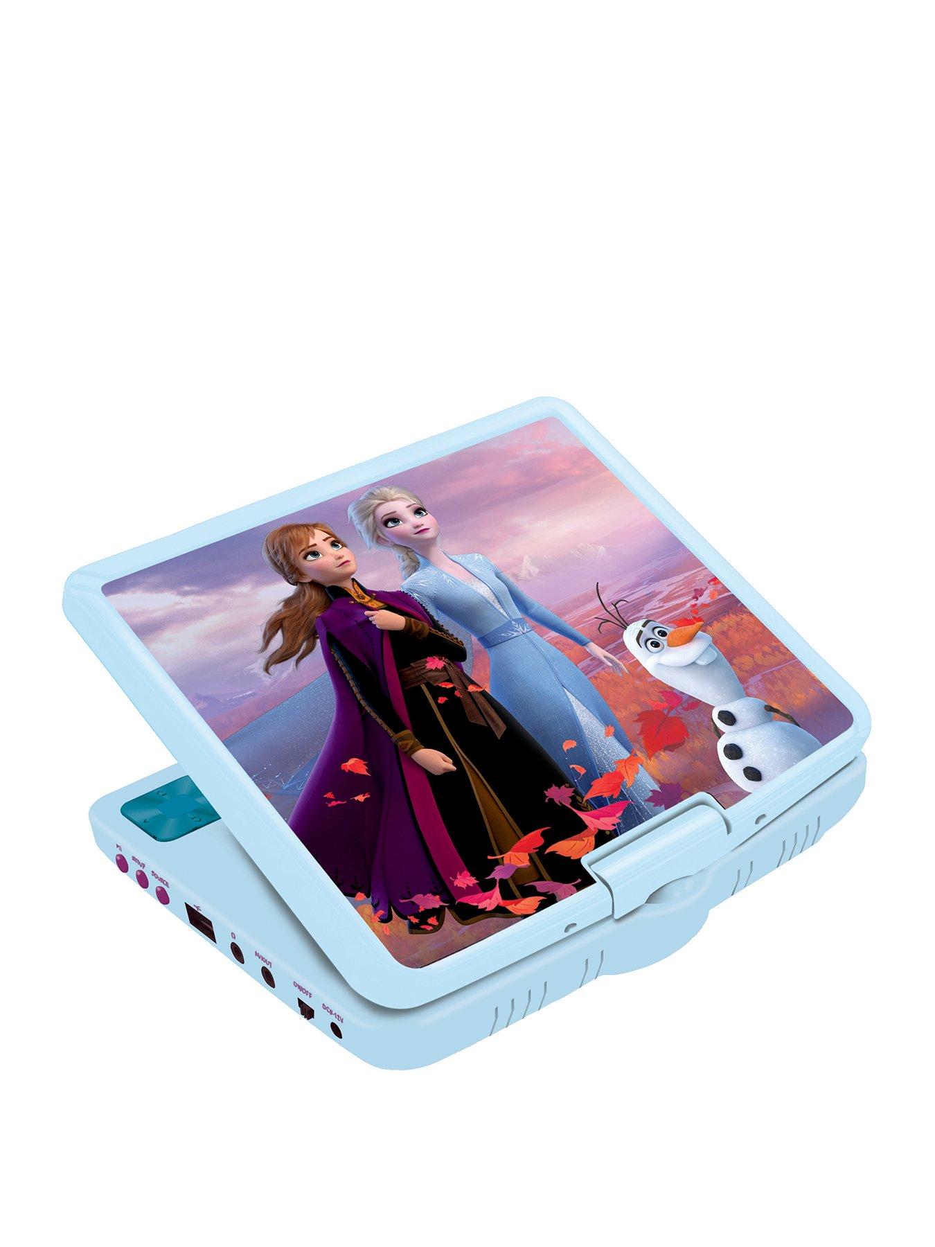 Image 2 of 6 of Disney Frozen Frozen Portable DVD Player 7" rotative screen with USB port and earphones