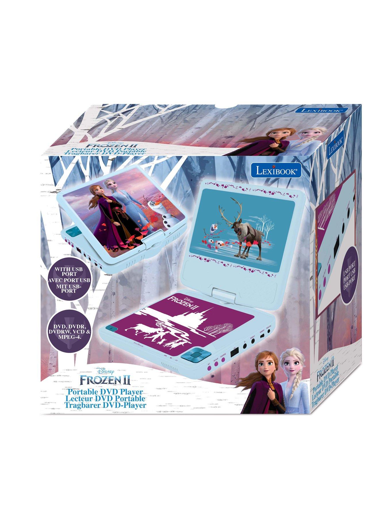 Image 4 of 6 of Disney Frozen Frozen Portable DVD Player 7" rotative screen with USB port and earphones
