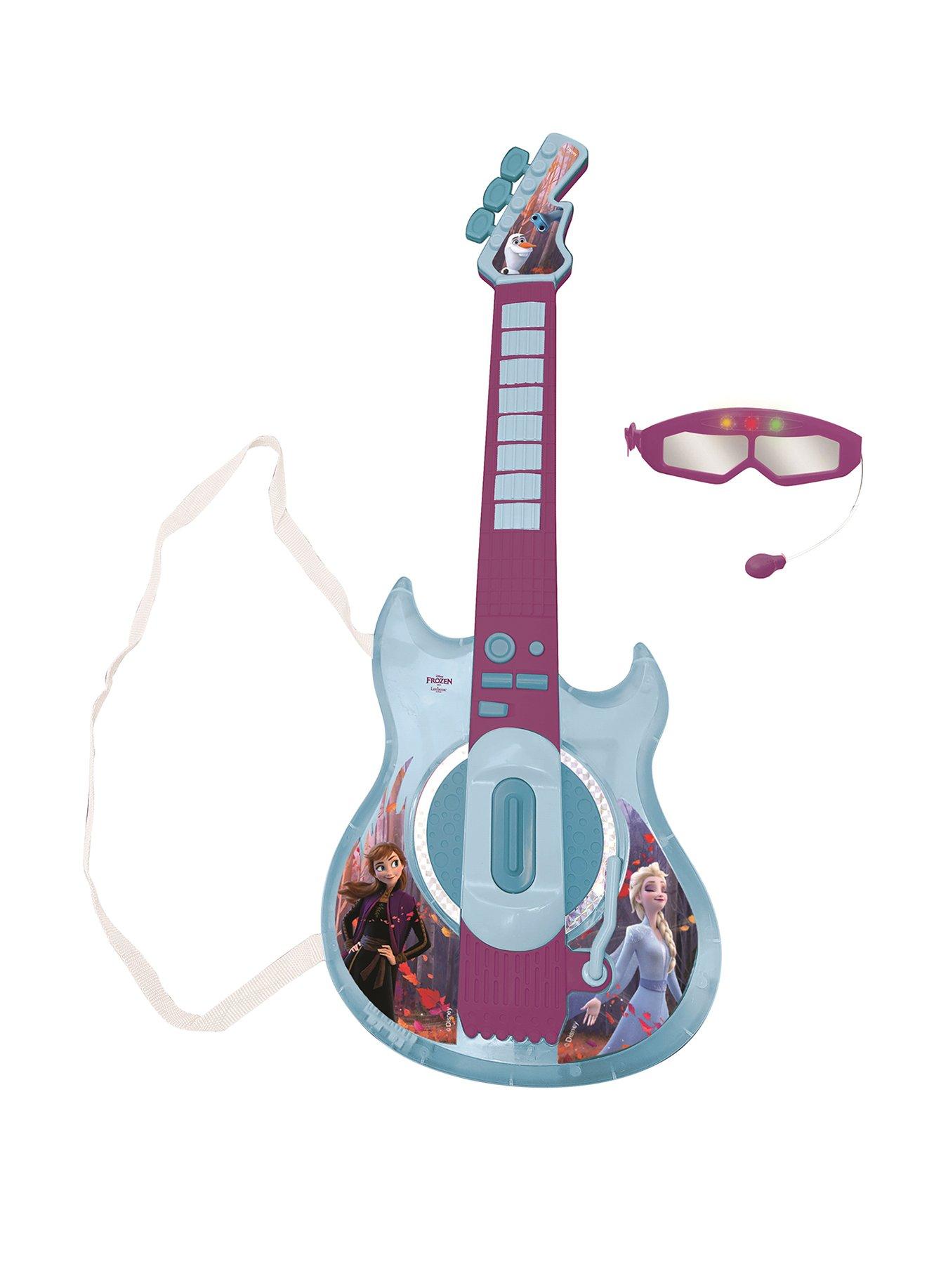 Image 2 of 7 of Disney Frozen Frozen Electronic Lighting Guitar with Mic in glasses shape