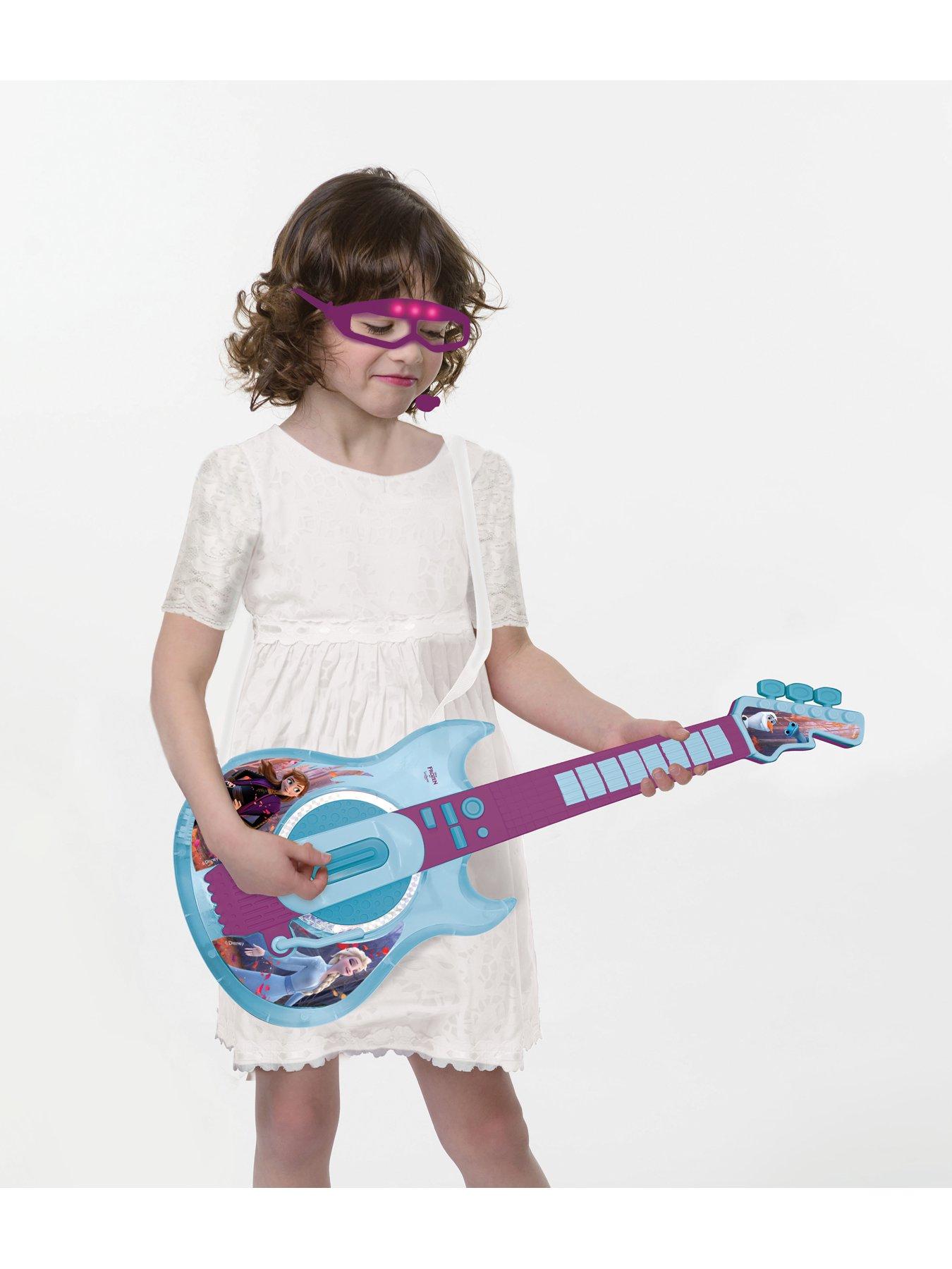 Image 6 of 7 of Disney Frozen Frozen Electronic Lighting Guitar with Mic in glasses shape