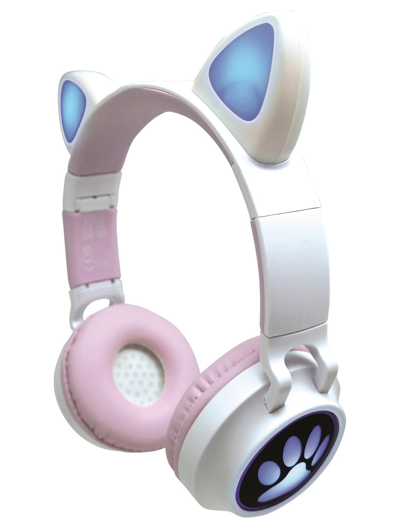 Cat ear and lightings bluetooth headphones