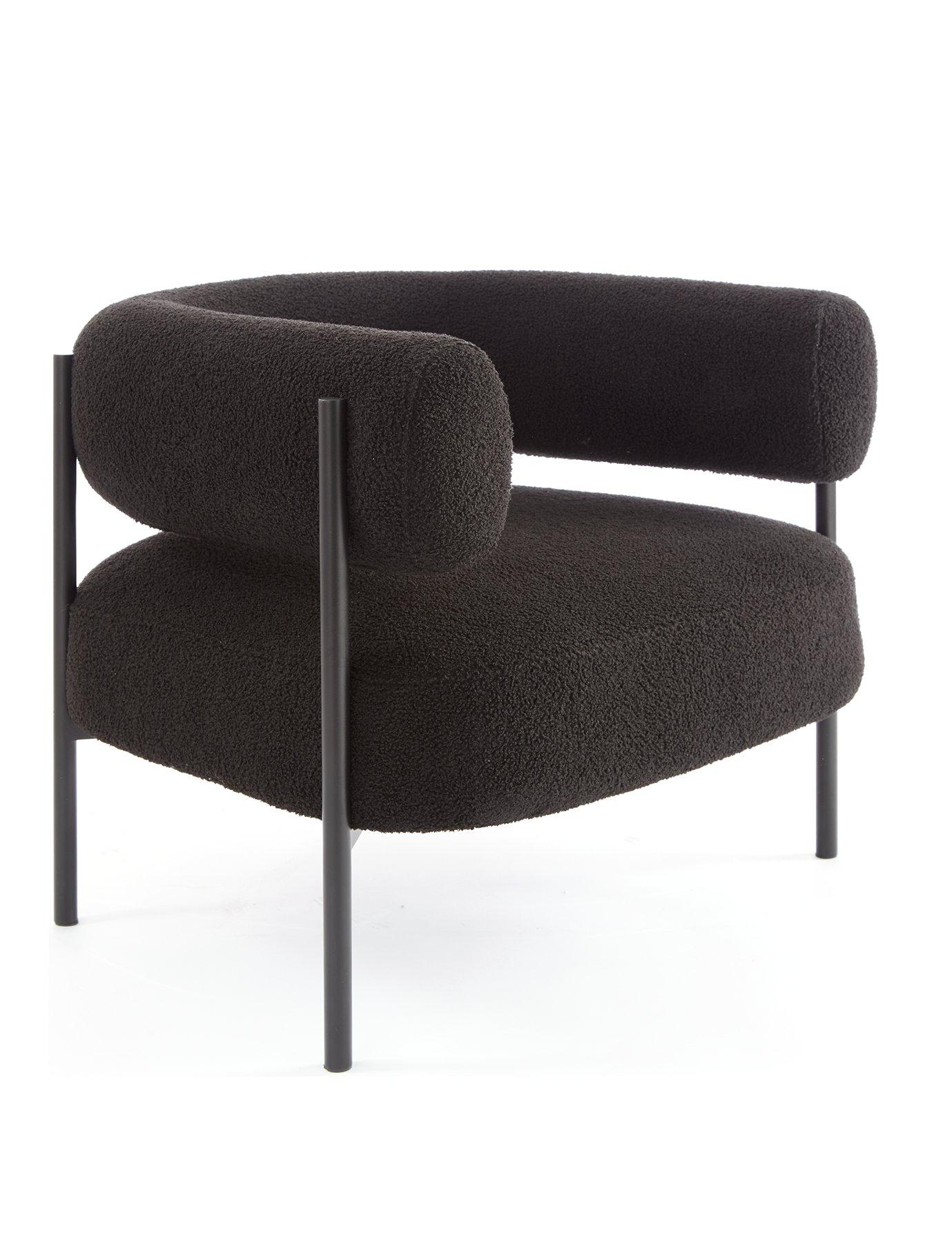 very-home-icon-boucle-fabricnbspaccent-chair-blackback