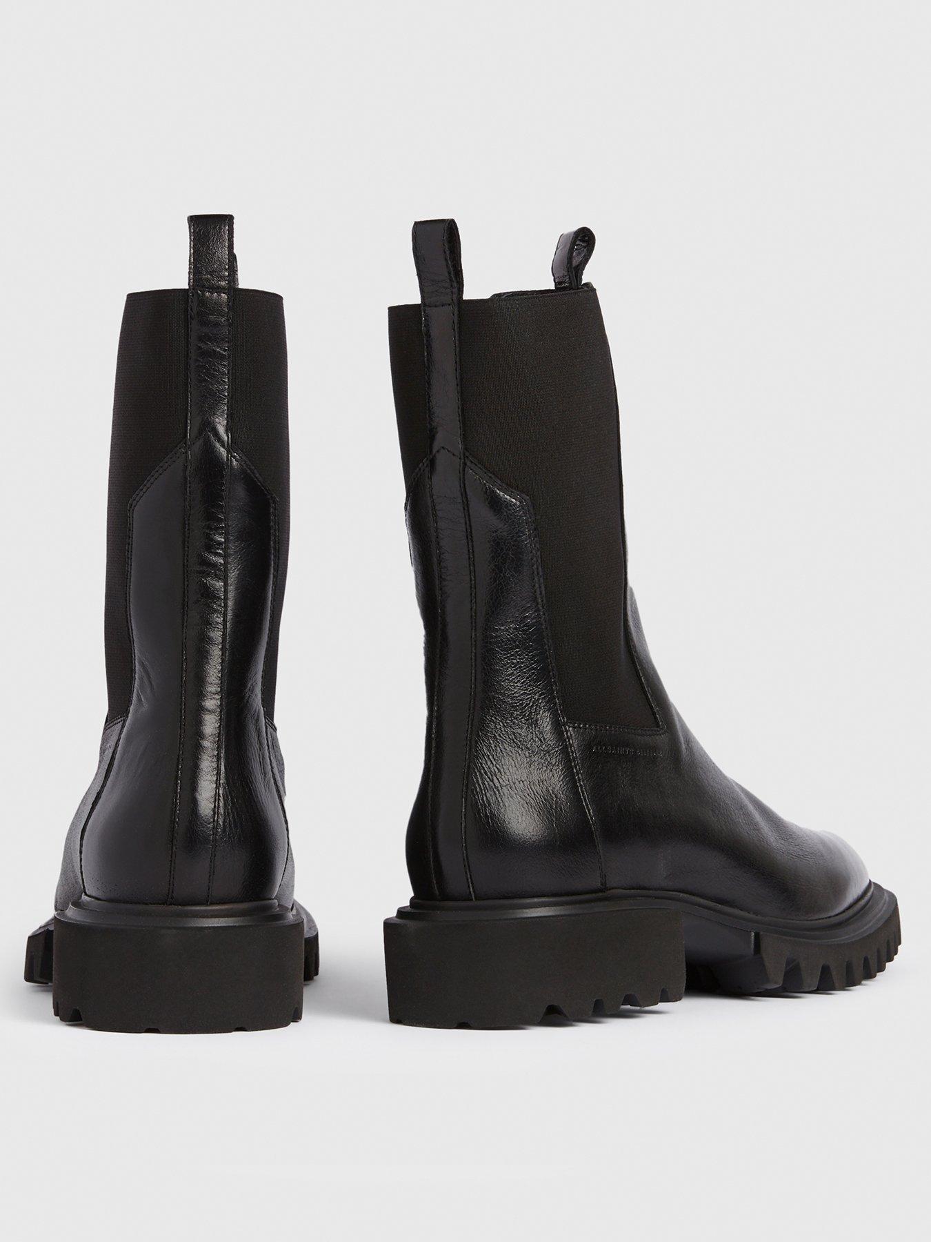 Image 3 of 6 of AllSaints Hallie Boots - Black