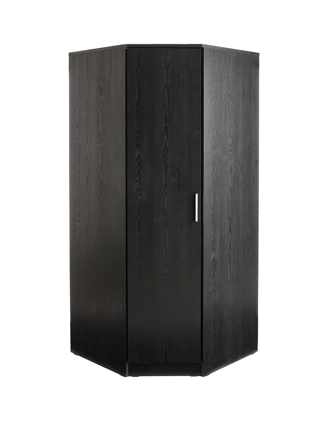 Image 2 of 7 of The Very Collection Panama Corner Wardrobe - Black&nbsp;- FSC&reg; Certified