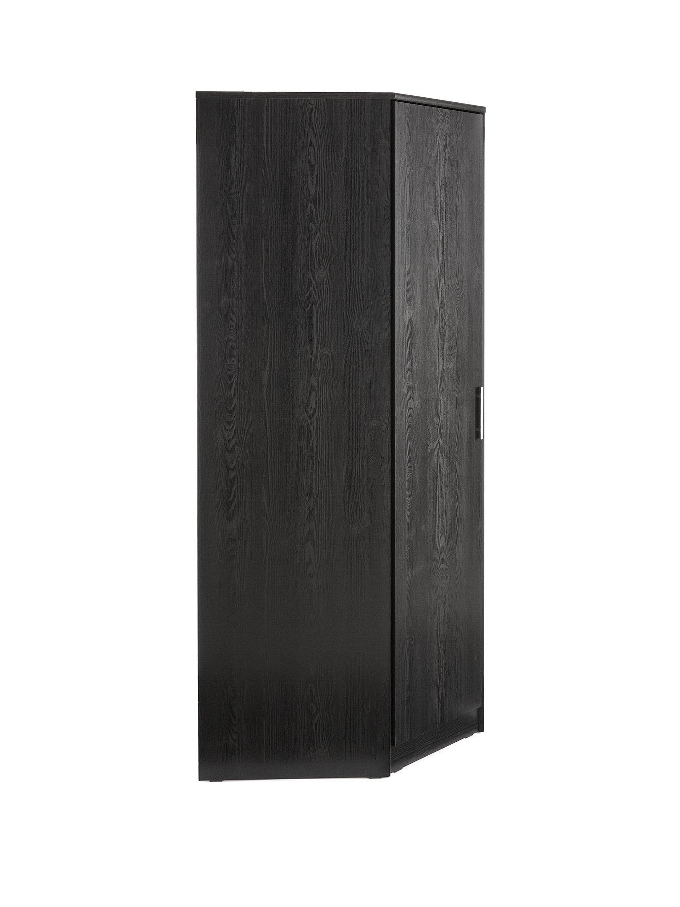 Image 3 of 7 of The Very Collection Panama Corner Wardrobe - Black&nbsp;- FSC&reg; Certified
