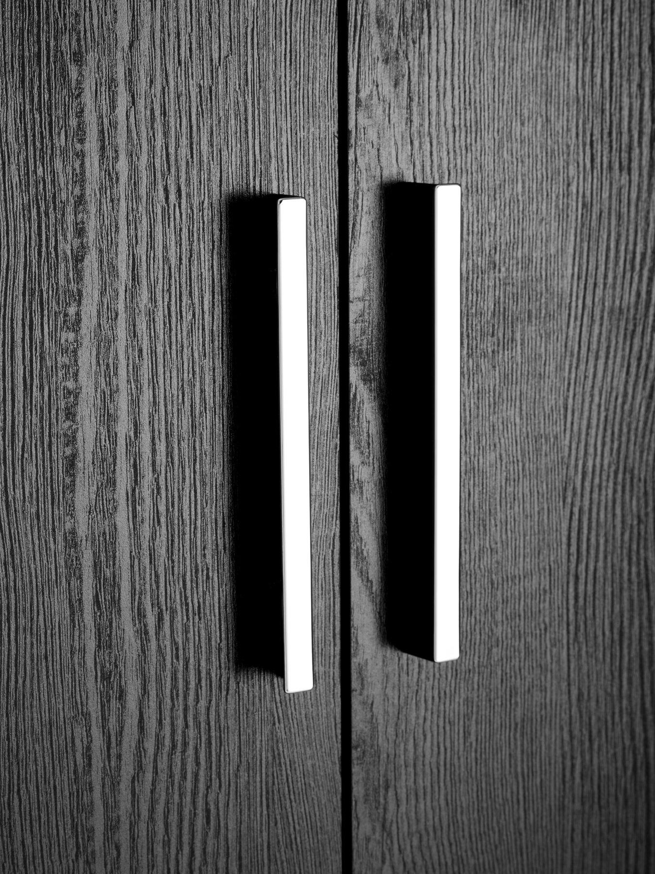 Image 5 of 7 of The Very Collection Panama 2 Door 1 Drawer Wardrobe - Black&nbsp;- FSC&reg; Certified
