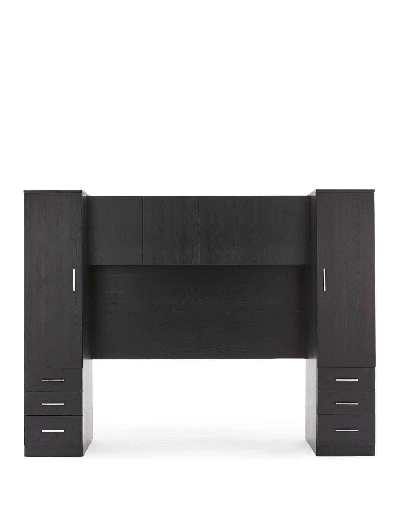 Image 2 of 7 of The Very Collection Panama Overbed Wardrobe - Black&nbsp;- FSC&reg; Certified