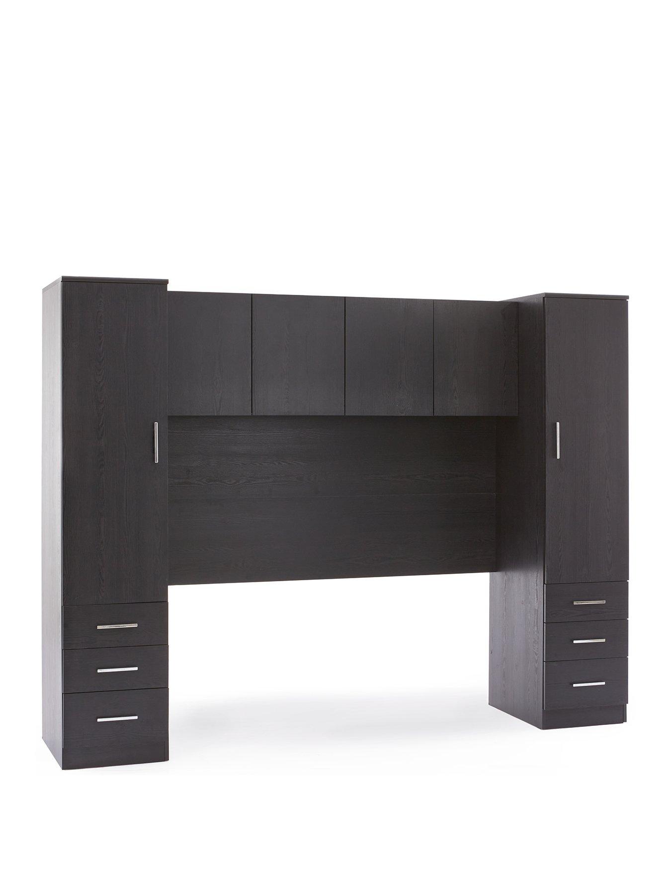 Image 3 of 7 of The Very Collection Panama Overbed Wardrobe - Black&nbsp;- FSC&reg; Certified