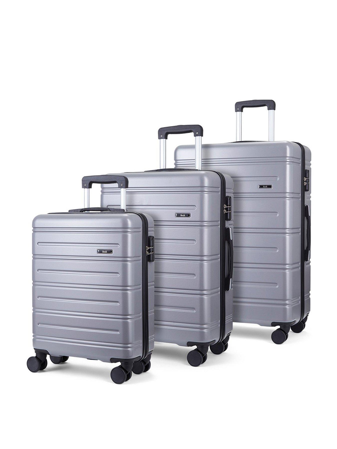 Grey store luggage sets