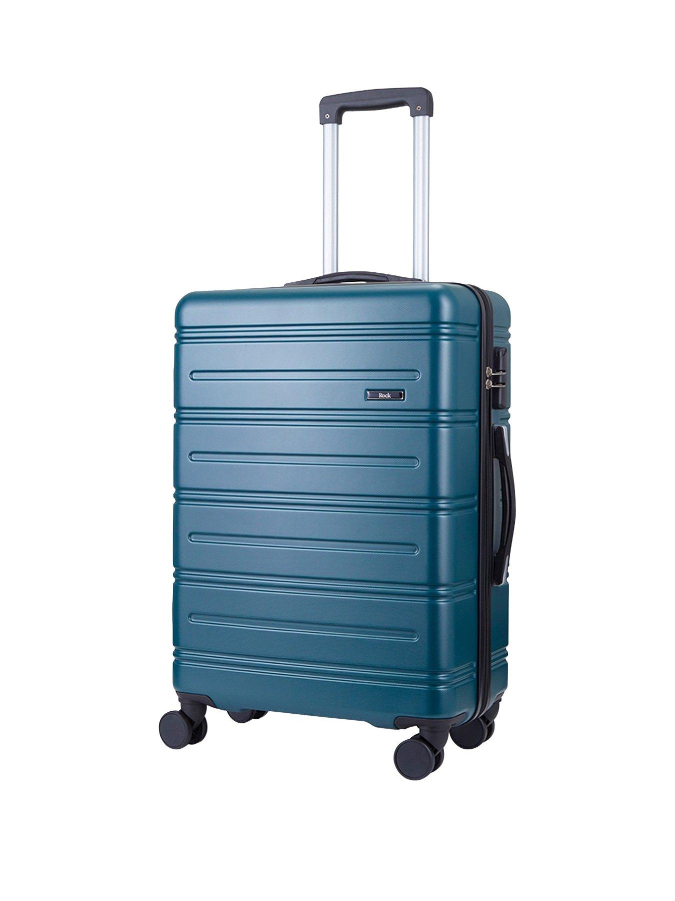 Image 1 of 6 of Rock Luggage Lisbon Medium Suitcase Green