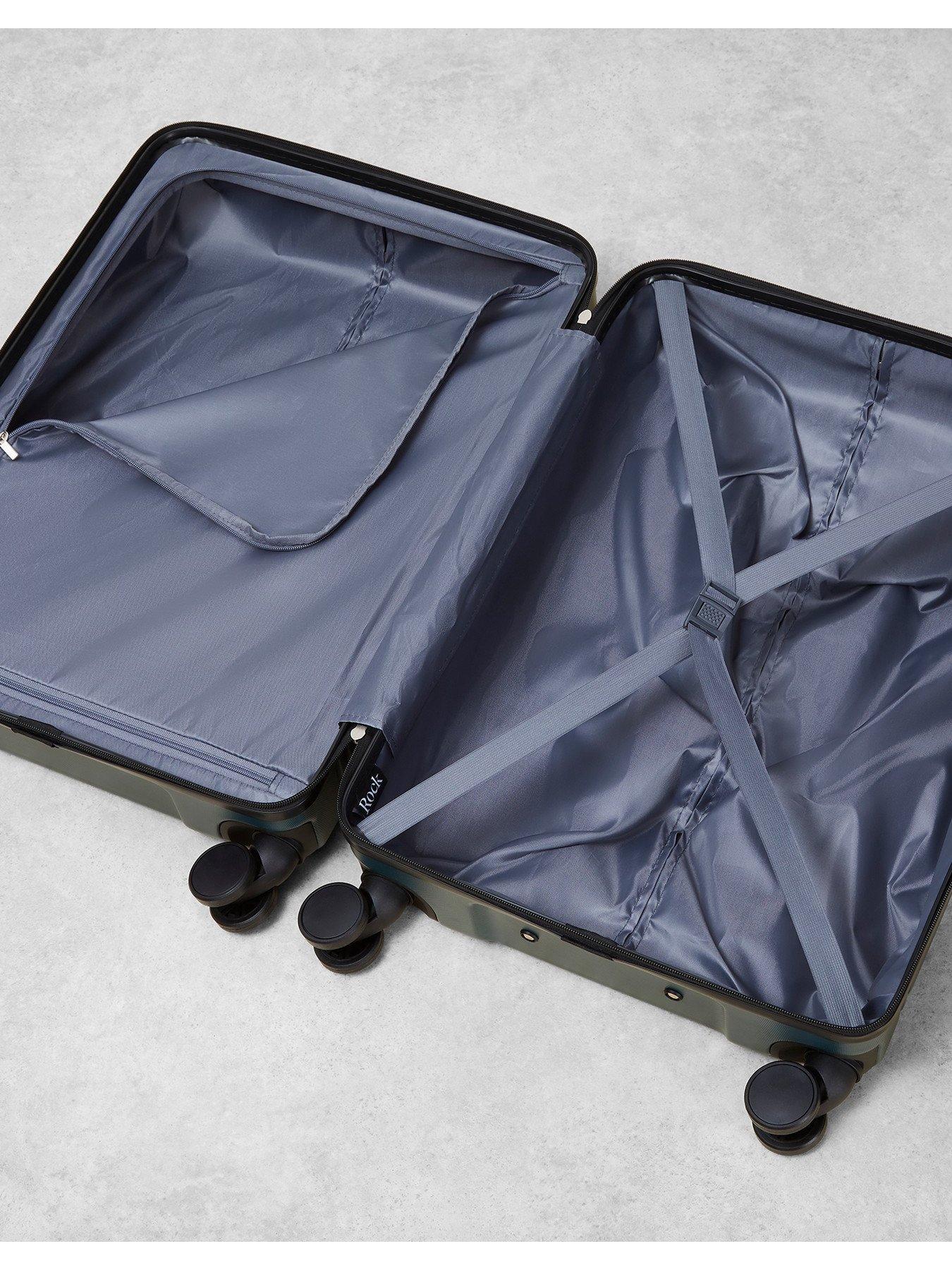 Image 4 of 6 of Rock Luggage Lisbon Medium Suitcase Green