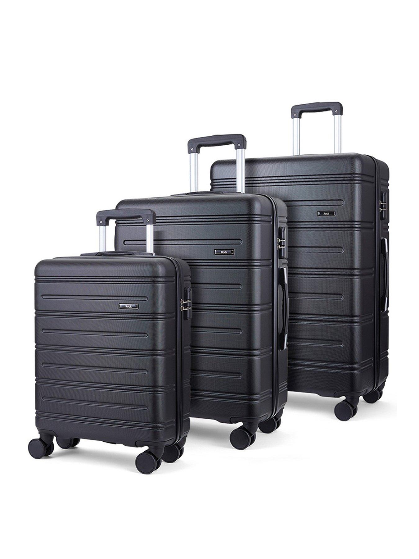 Rock Luggage Lisbon 3 Pc Set Black