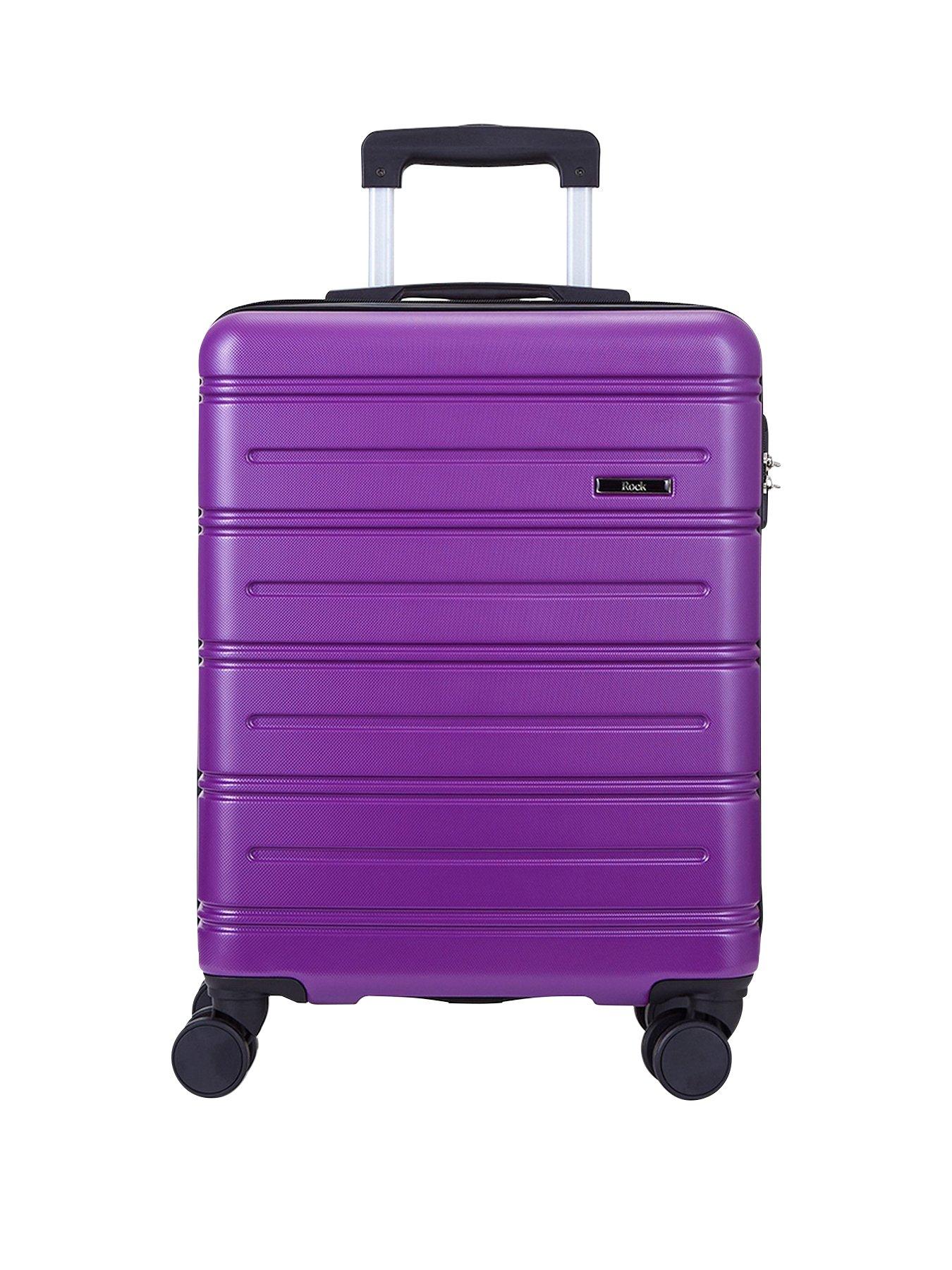 rock-luggage-lisbon-small-suitcase-purplestillFront