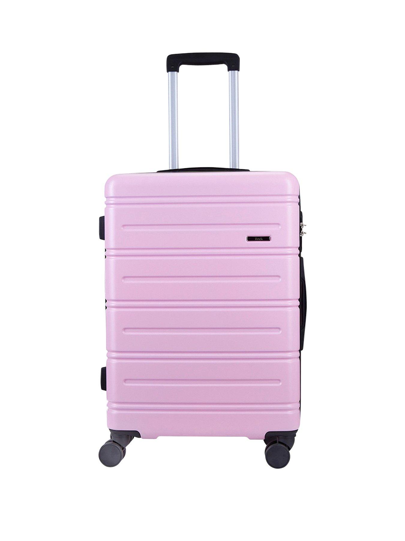 rock-luggage-lisbon-medium-suitcase-pinkstillFront