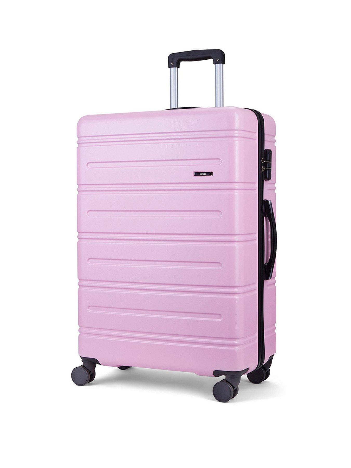 Image 2 of 6 of Rock Luggage Lisbon 3 Pc Set Pink