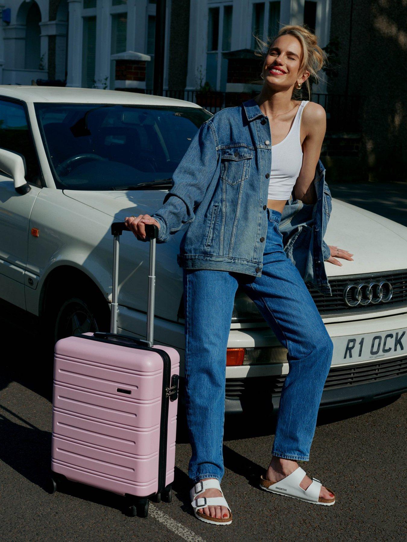 Image 6 of 6 of Rock Luggage Lisbon 3 Pc Set Pink