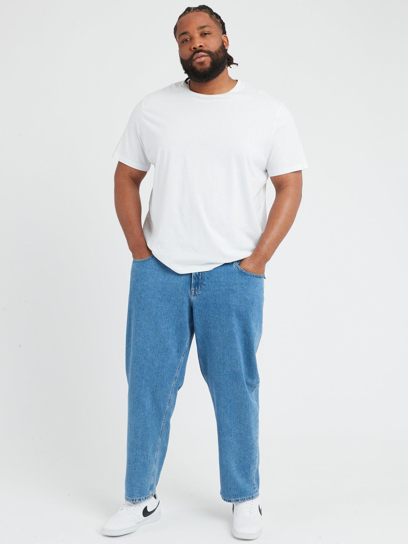 Calvin Klein Tapered Coolmax Jeans - Mid Blue