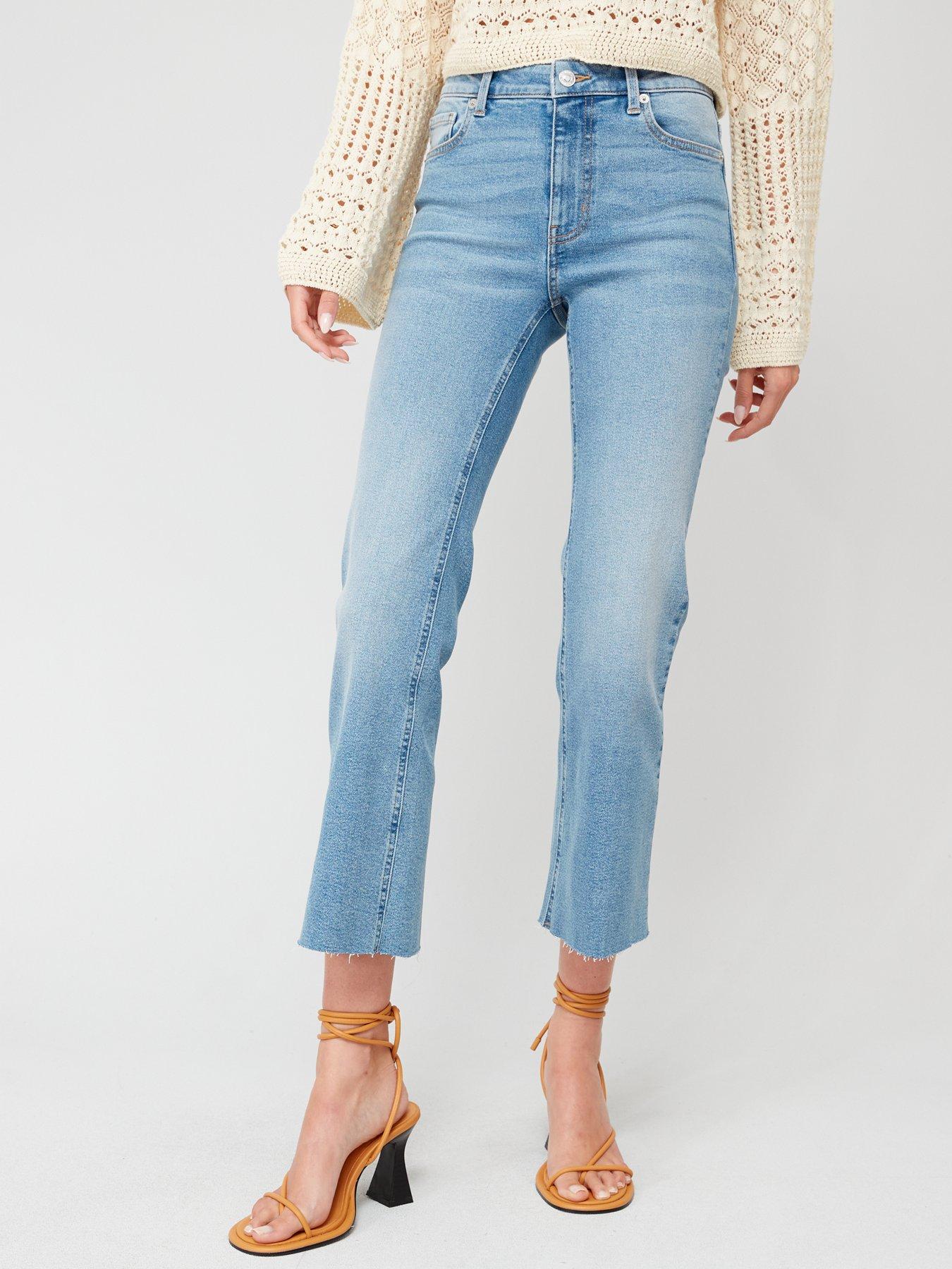 Mango Flared Cropped Jeans