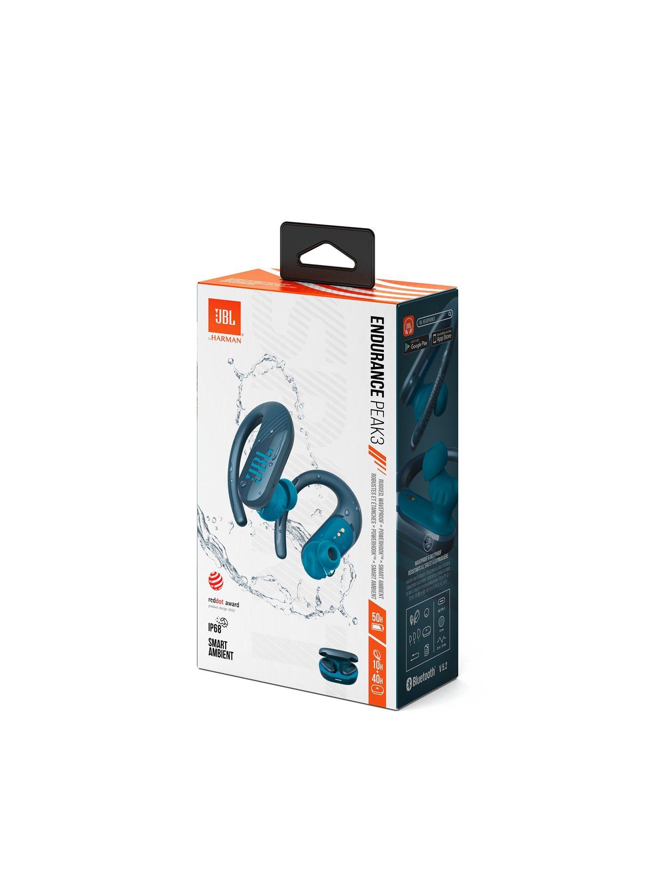  JBL Endurance Peak 3 - True Wireless Headphones (Black), Small  : Sports & Outdoors