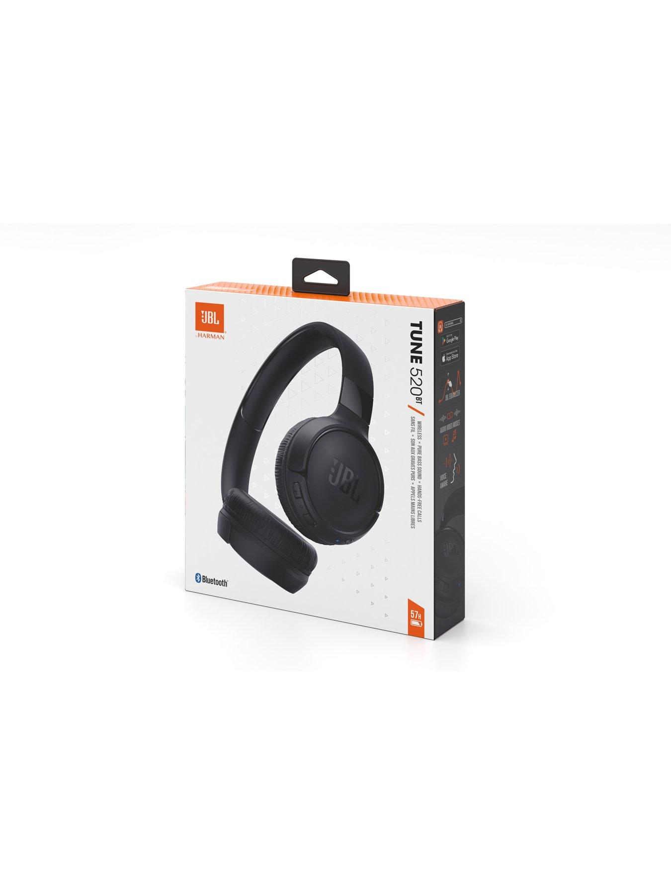 JBL Tune 520BT Wireless On Ear Headphones with Mic, Pure Bass