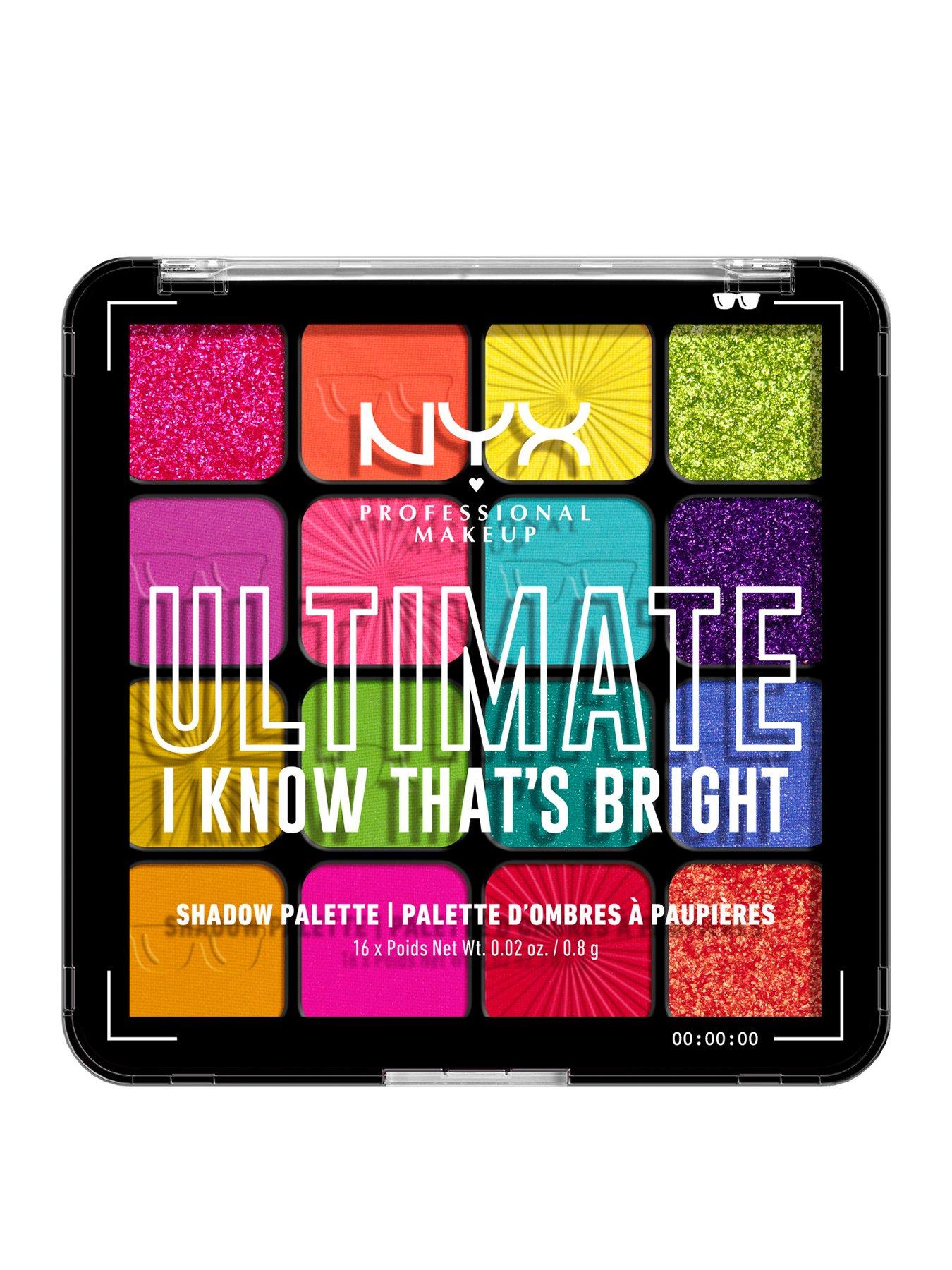 NYX PROFESSIONAL MAKEUP NYX Professional Makeup Ultimate Shadow Palette Vegan 16-Pan - I Know That's Bright