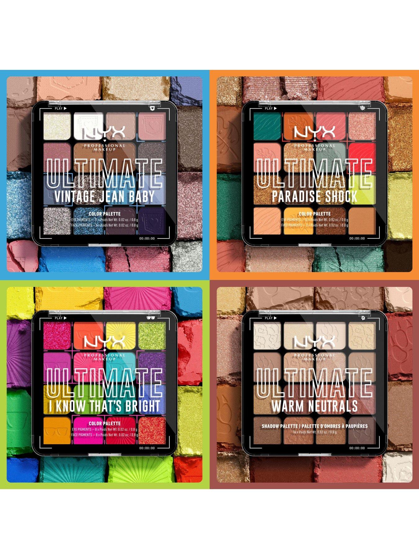 Image 6 of 7 of NYX PROFESSIONAL MAKEUP NYX Professional Makeup Ultimate Shadow Palette Vegan 16-Pan - Vintage Jean Baby