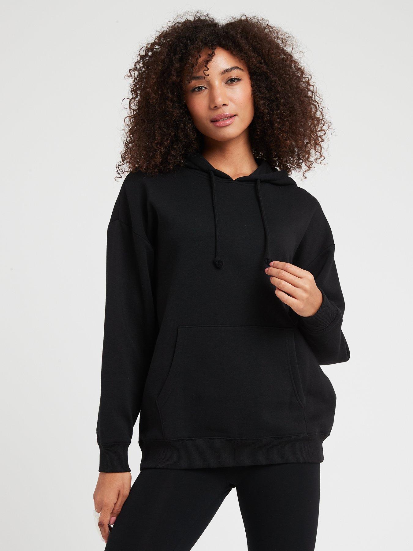 PIECES Chilli Long Sleeve Oversized Hoodie - Black