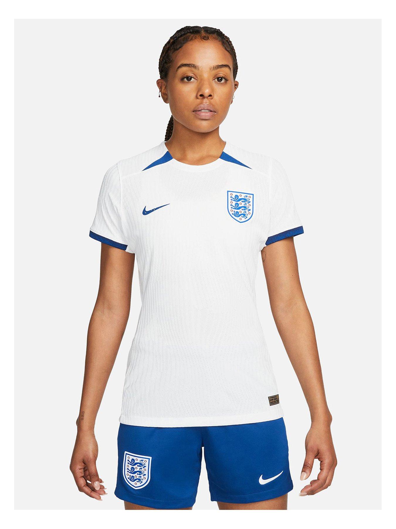 Nike England 2023 Lionesses Stadium Away Dri-fit Football Shirt 50%  Recycled Polyester in Blue