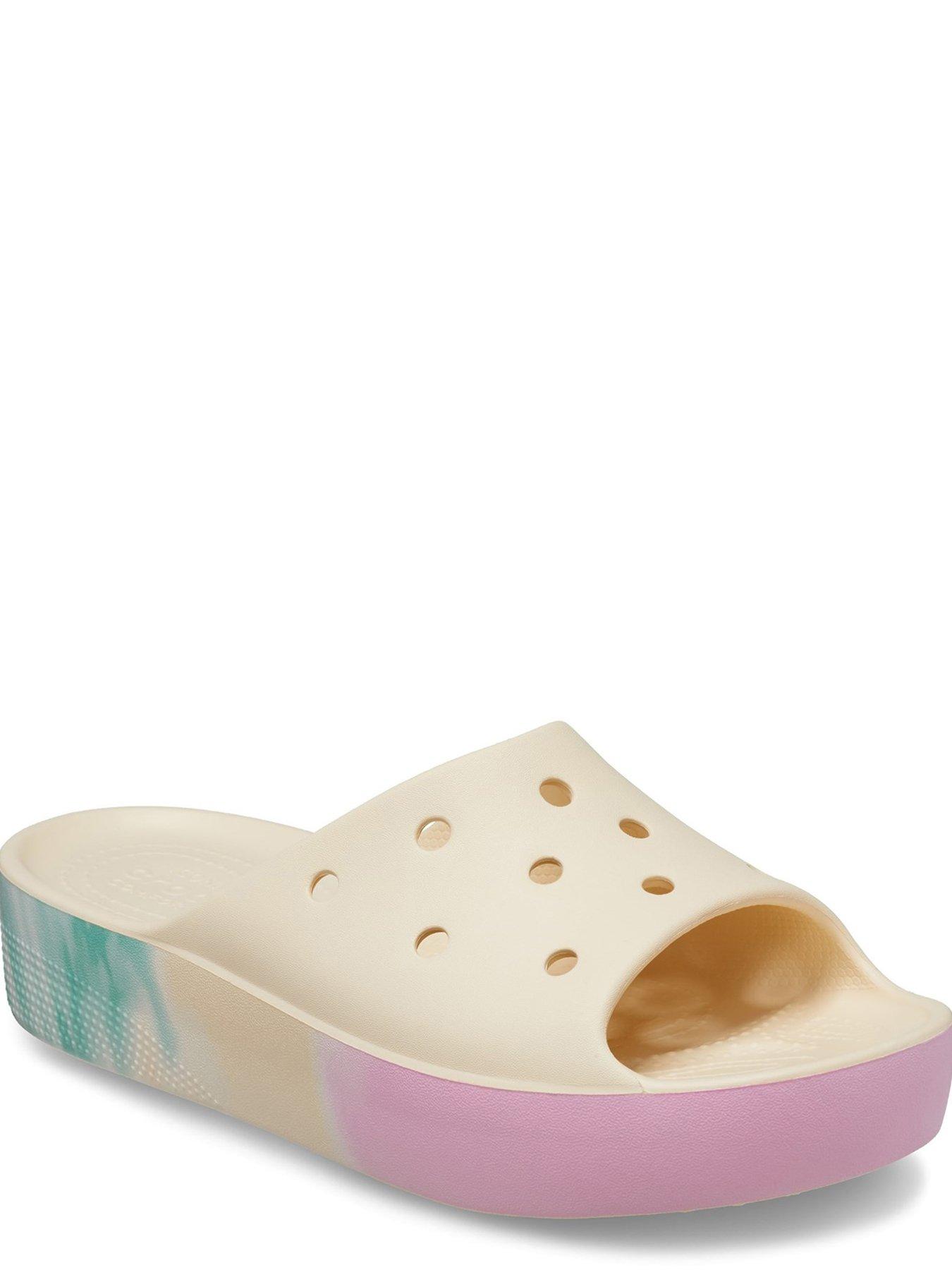 Multicolor platform online crocs