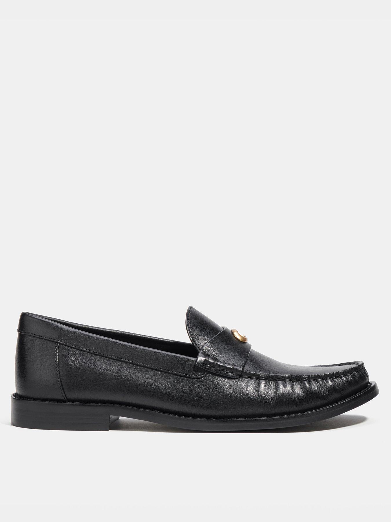 coach-jolene-leather-loafer-blackfront