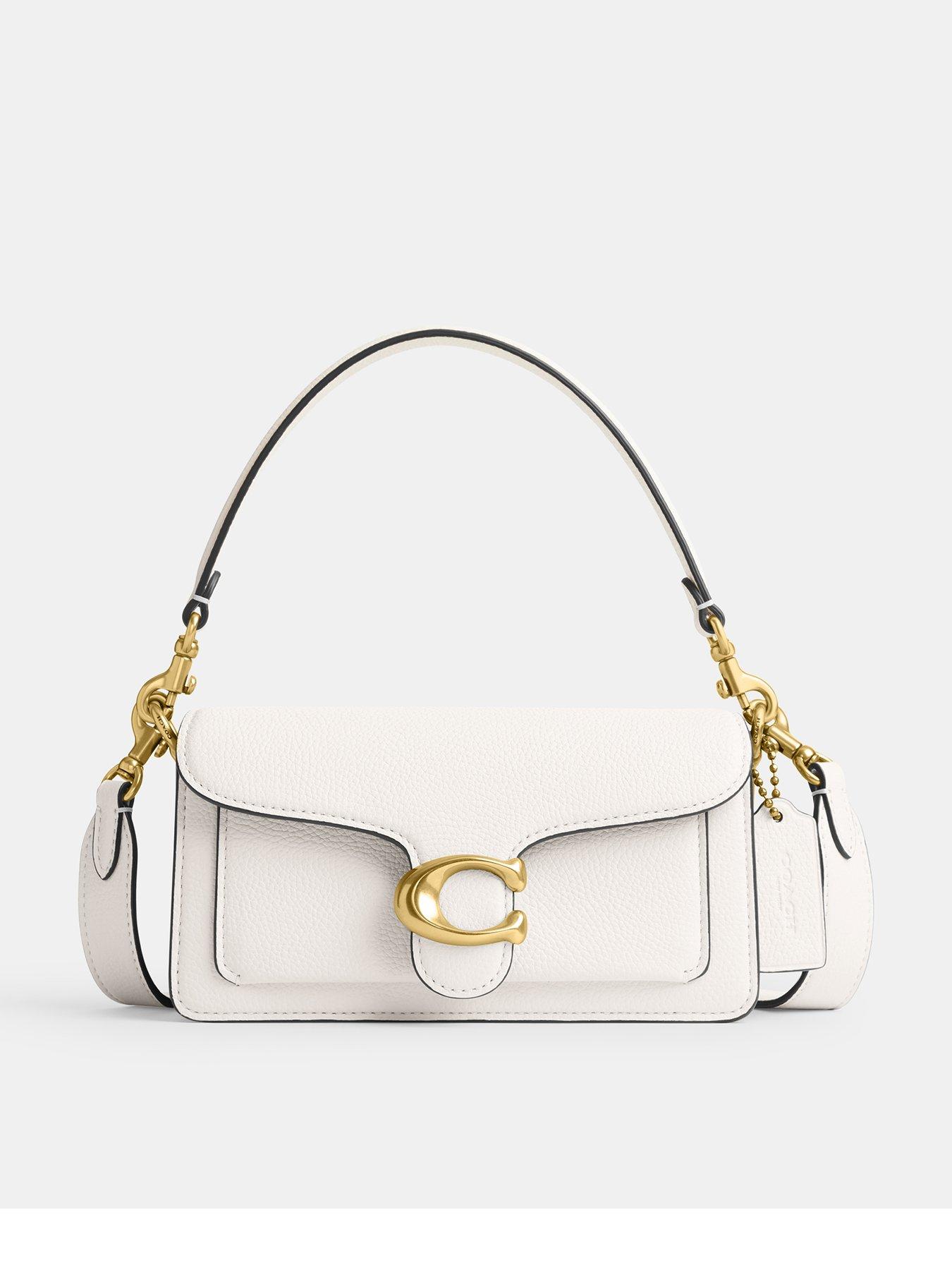 Image 1 of 4 of COACH Tabby 20 Polished Pebble Leather Shoulder Bag - Chalk
