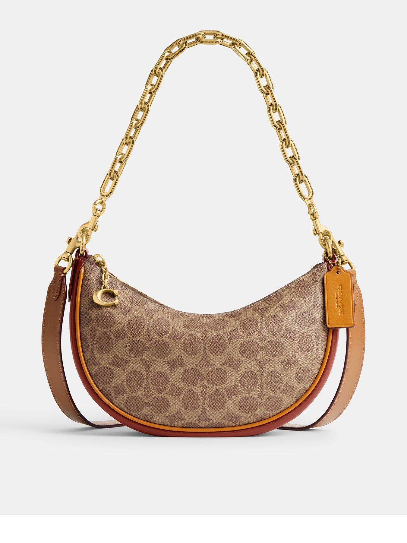 Coach shoulder 2025 bag with chain