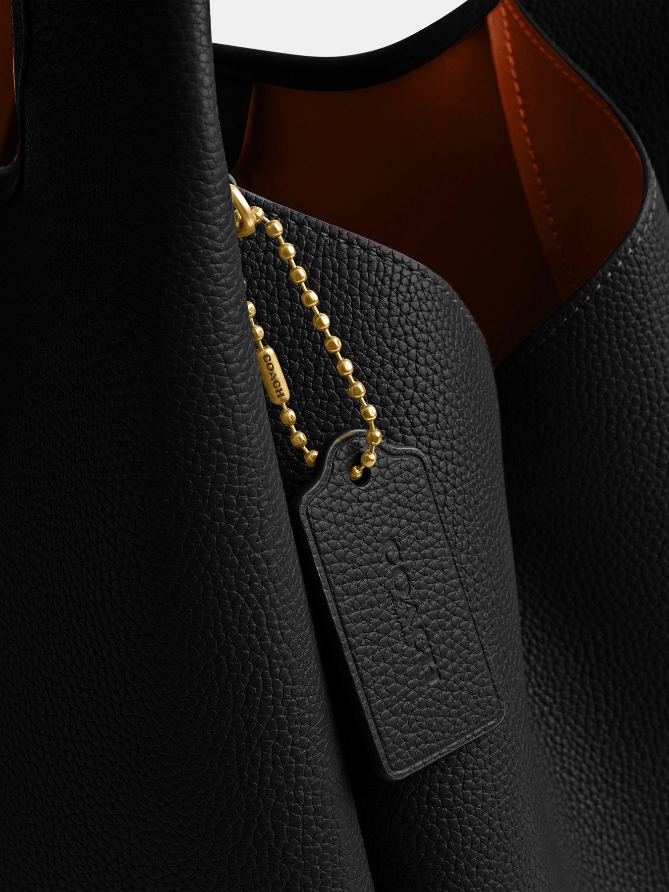 Image 4 of 5 of COACH Polished Pebble Leather Lana Shoulder Bag - Black