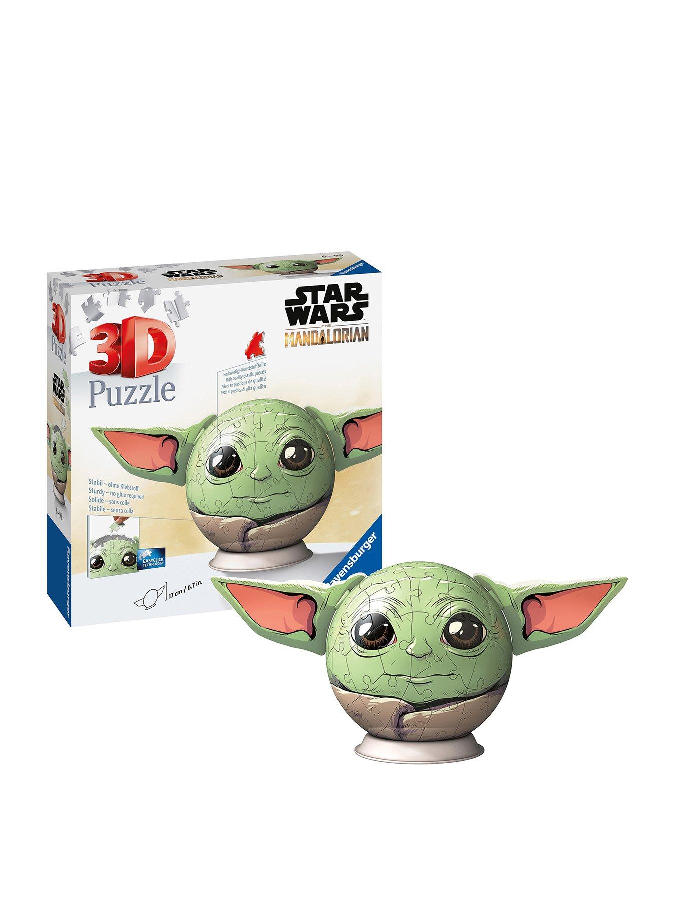 Image 1 of 5 of Ravensburger Ravensburger Star Wars The Mandalorian Grogu with Ears 72 piece 3D Jigsaw Puzzle