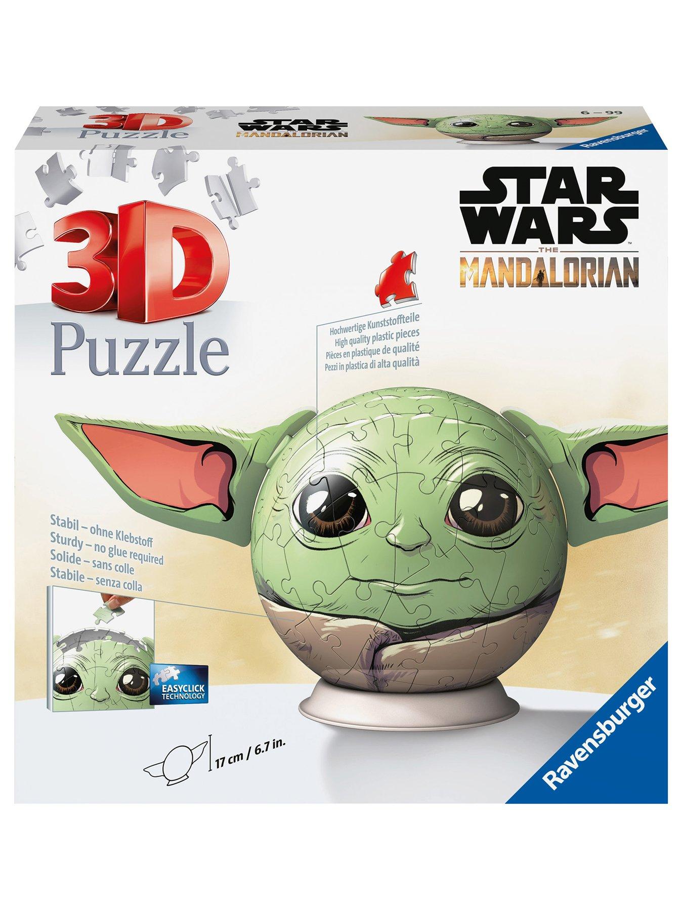 Image 3 of 5 of Ravensburger Ravensburger Star Wars The Mandalorian Grogu with Ears 72 piece 3D Jigsaw Puzzle