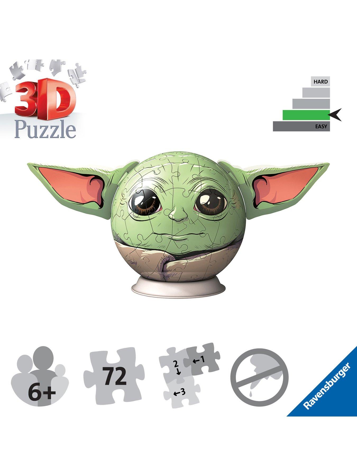 Image 5 of 5 of Ravensburger Ravensburger Star Wars The Mandalorian Grogu with Ears 72 piece 3D Jigsaw Puzzle
