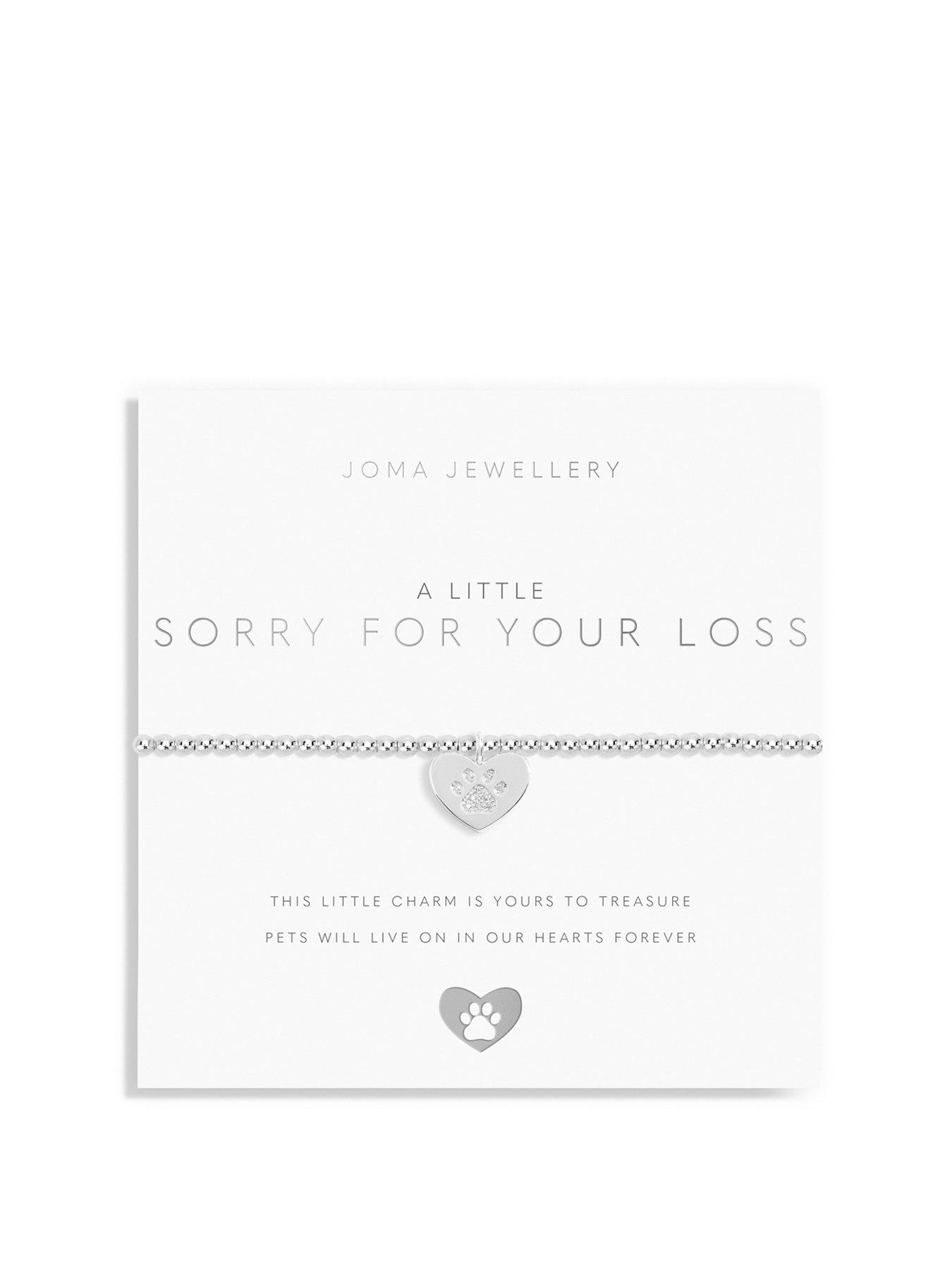Joma Jewellery A Little Sorry For Your Loss Bracelet In Silver Plating