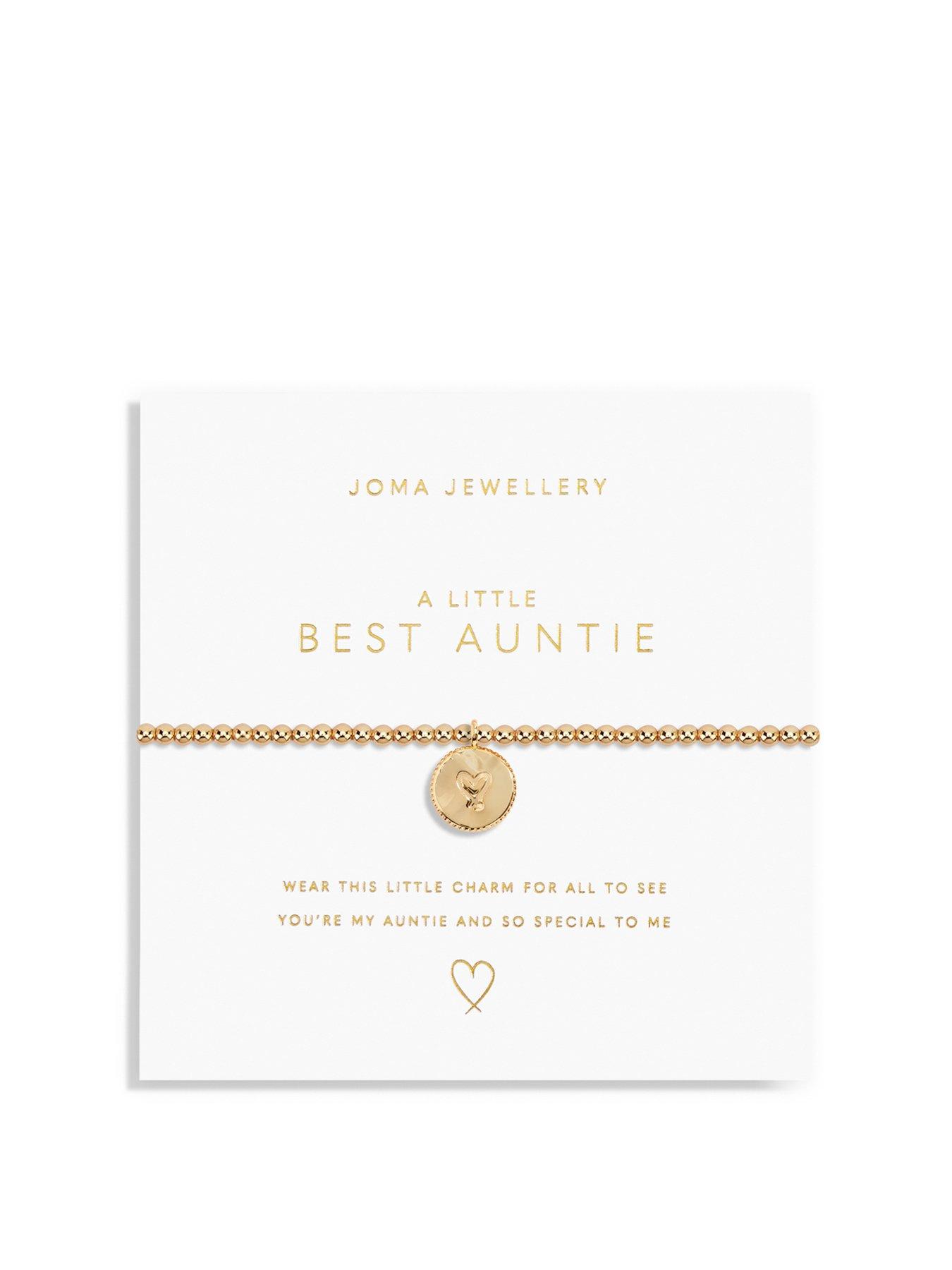 Gold A Little Best Auntie Bracelet