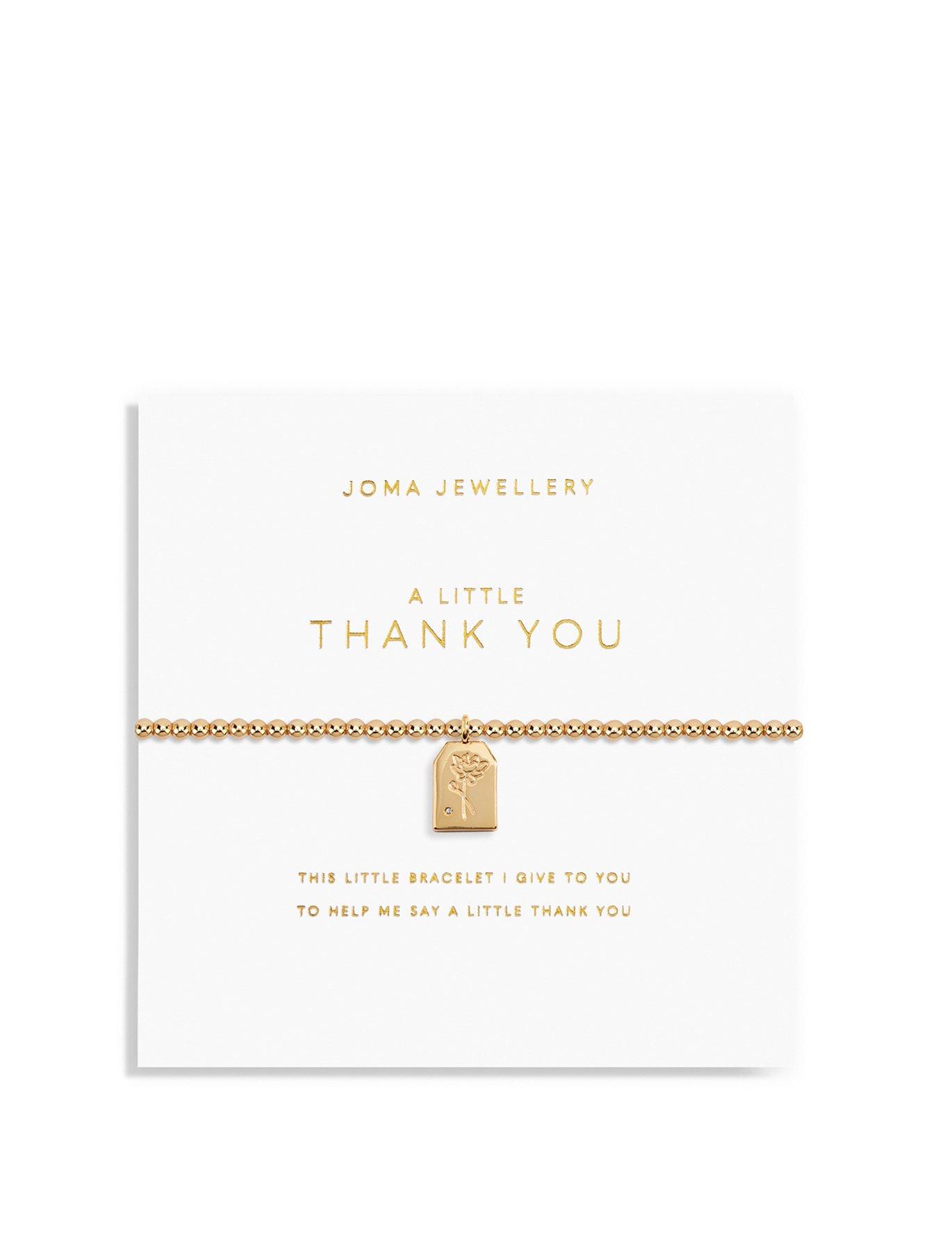 Image of Joma Jewellery A Little Thank You Bracelet In Gold Plating