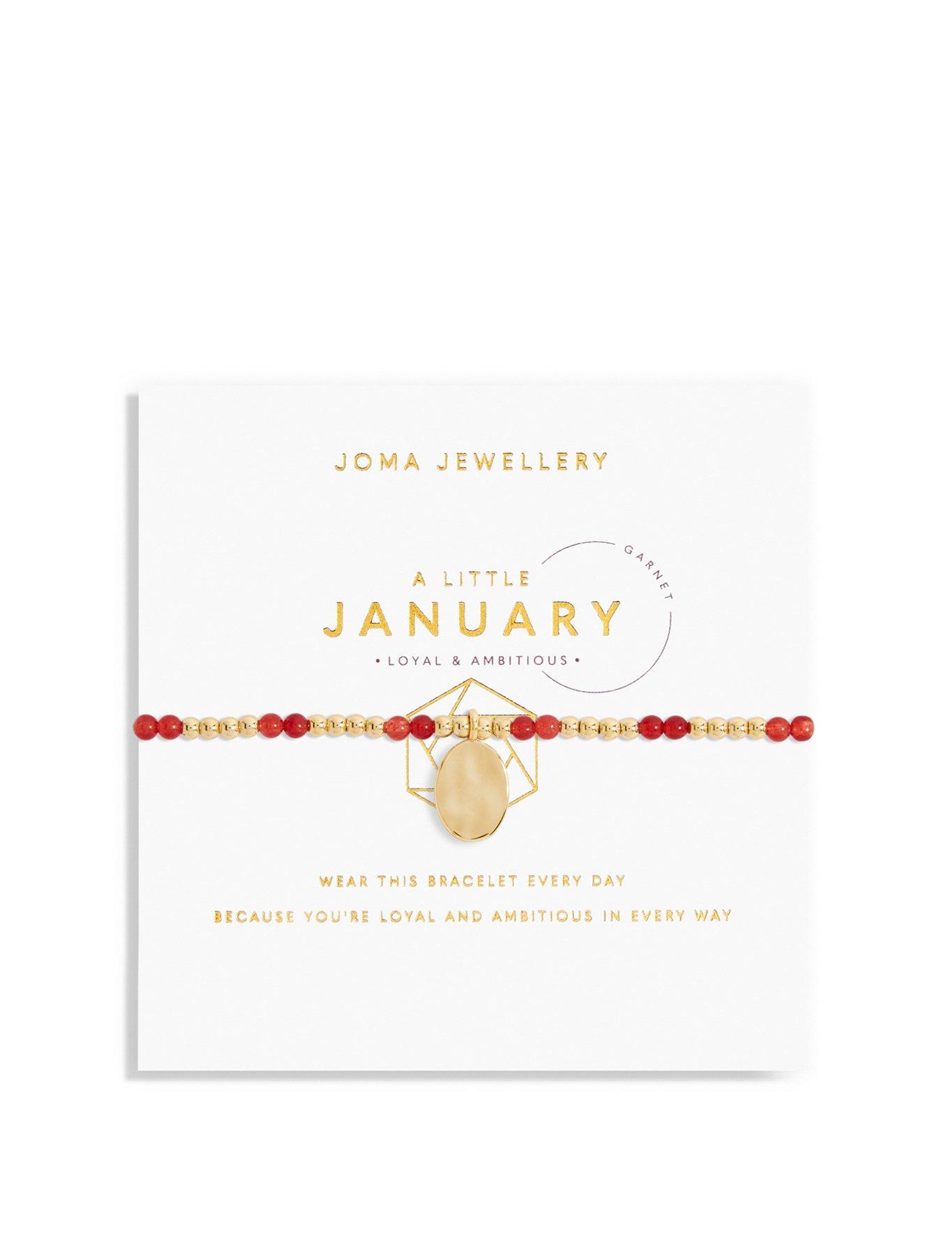 Joma Jewellery January A Little Birthstone Bracelet In Gold Plating