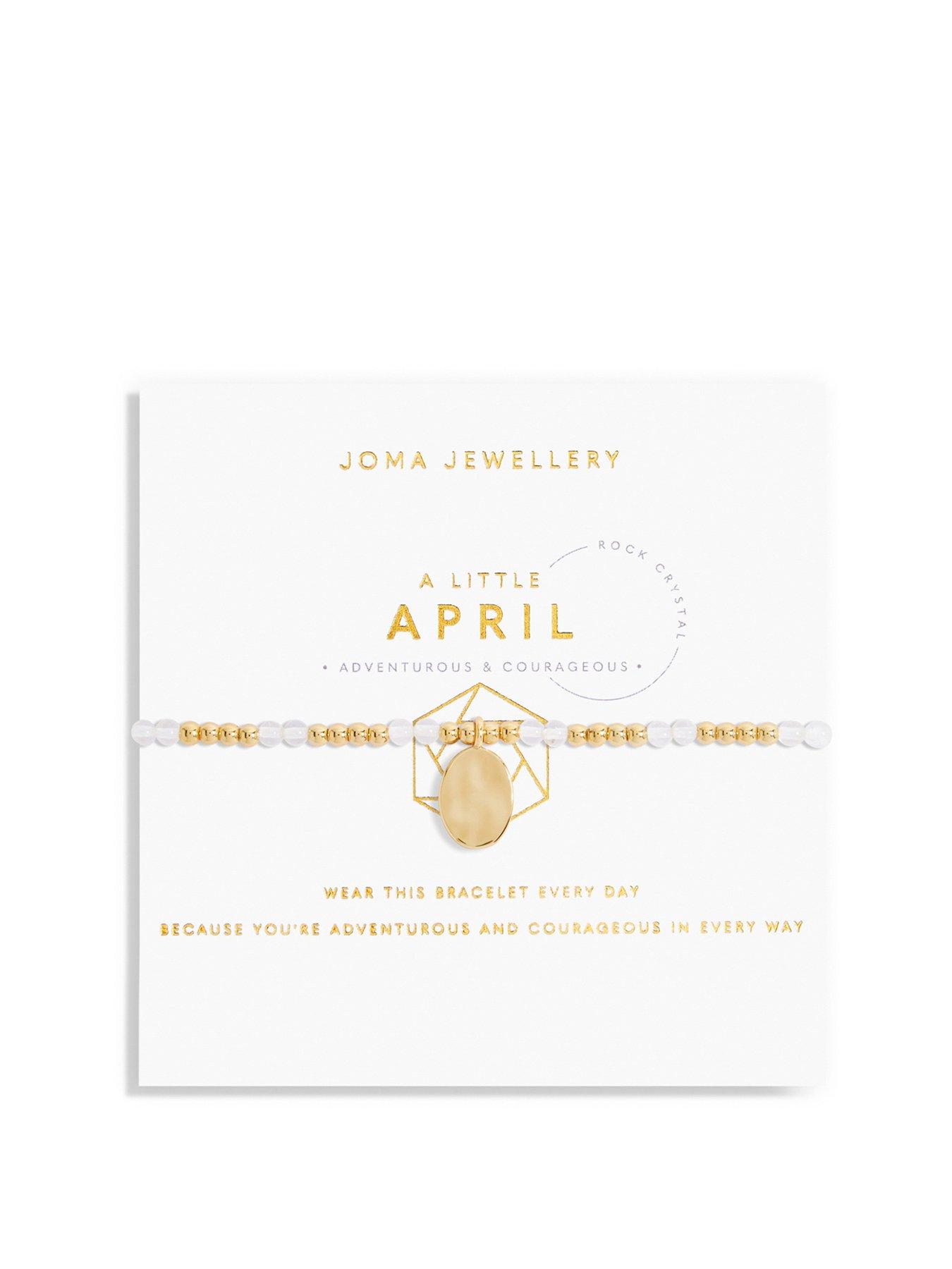 Joma Jewellery April A Little Birthstone Bracelet In Gold Plating