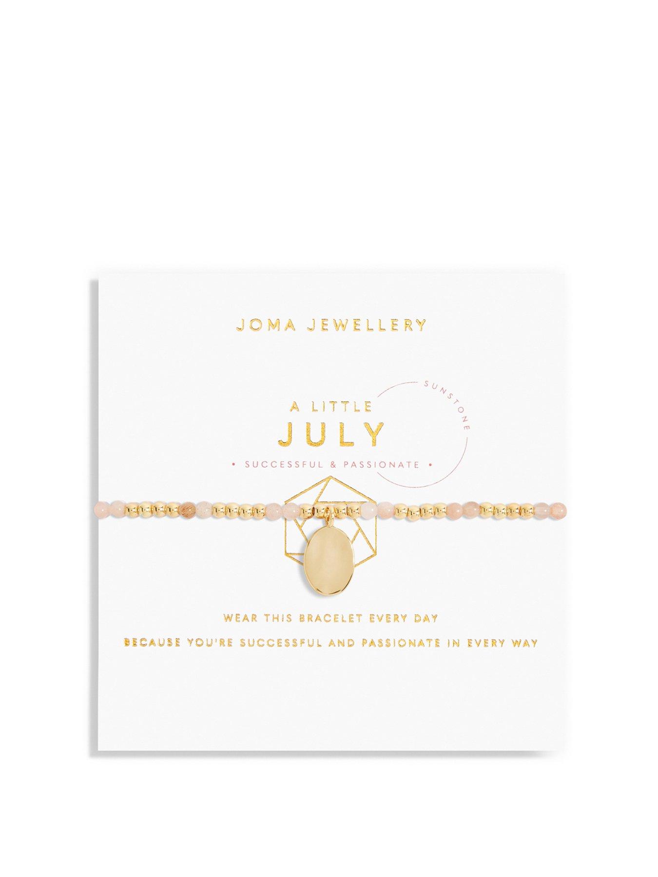 Joma Jewellery July A Little Birthstone Bracelet In Gold Plating