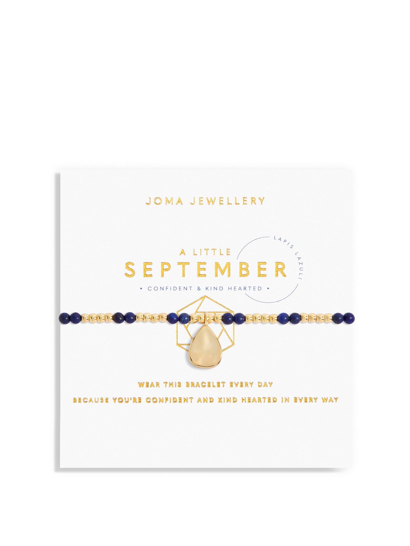 undefined September A Little Birthstone Bracelet In Gold Plating