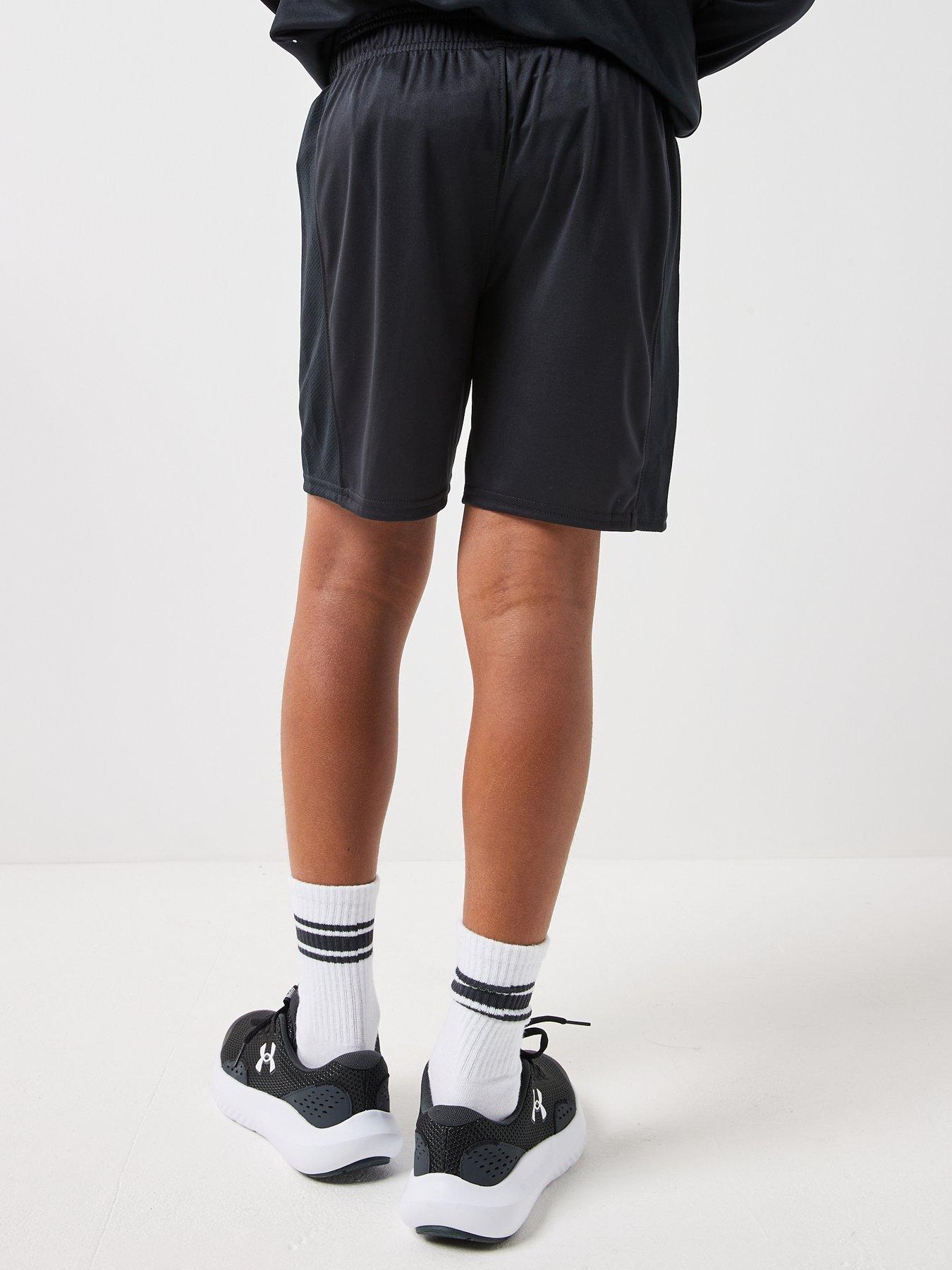 Image 2 of 6 of UNDER ARMOUR Boys Challenger Knit Shorts - Black/White