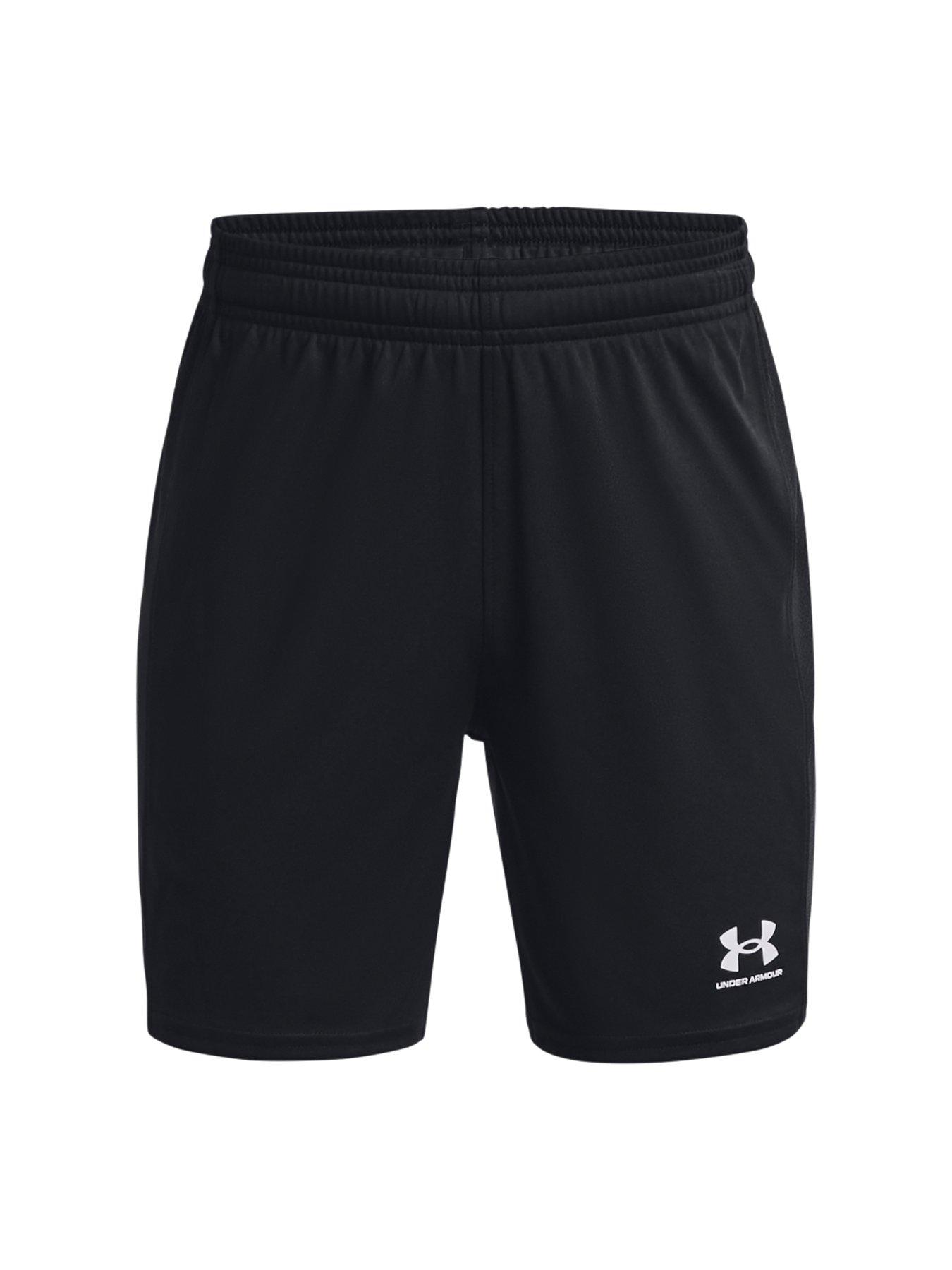 Image 6 of 6 of UNDER ARMOUR Boys Challenger Knit Shorts - Black/White