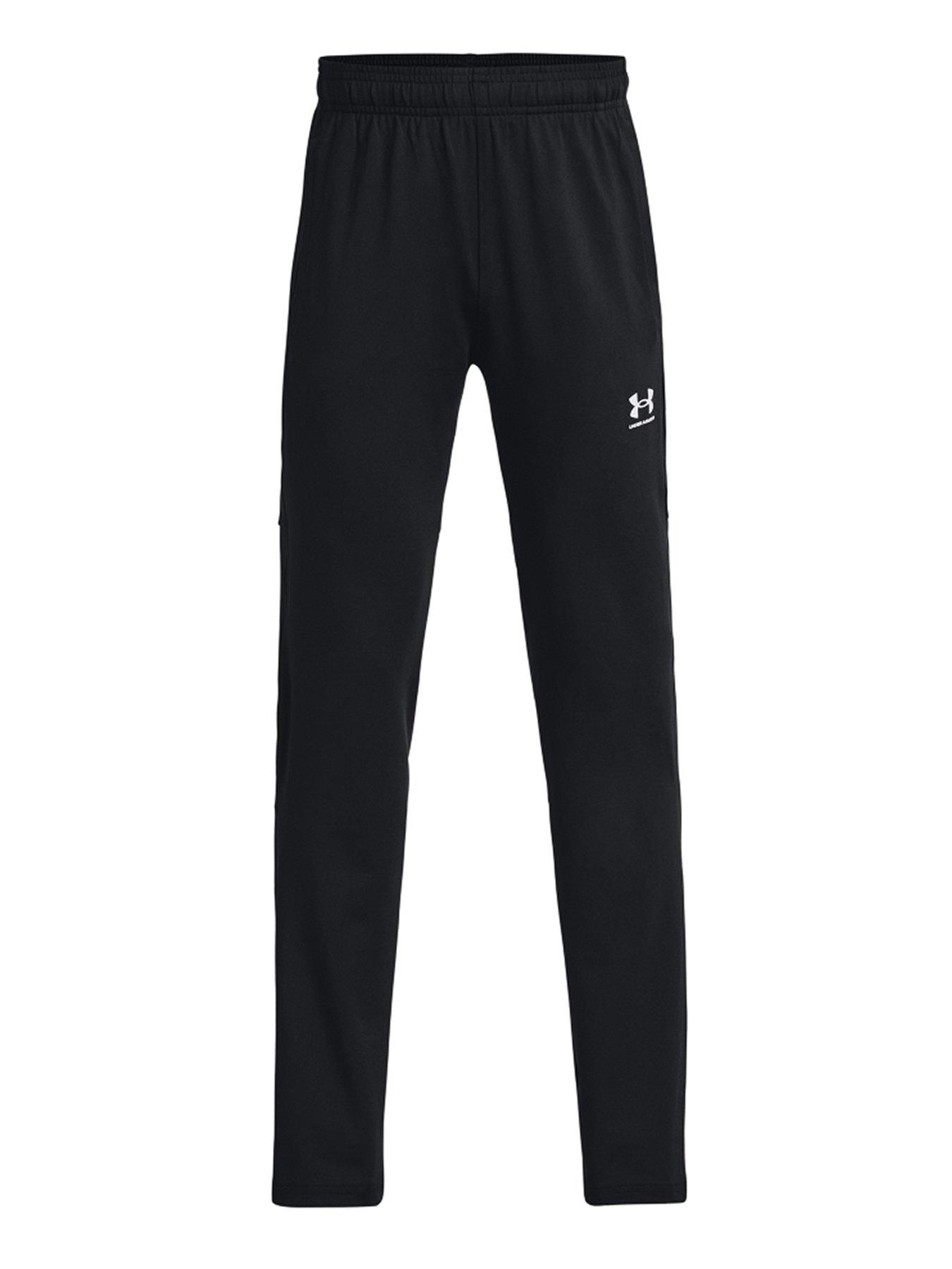 UNDER ARMOUR Boys Challenger Training Pants - Black/White