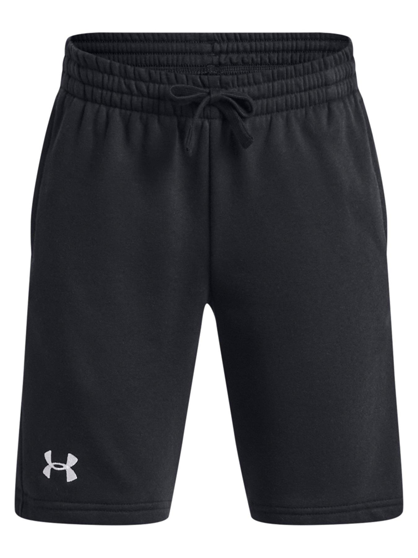 under-armour-boys-rival-fleece-shorts-blackwhite