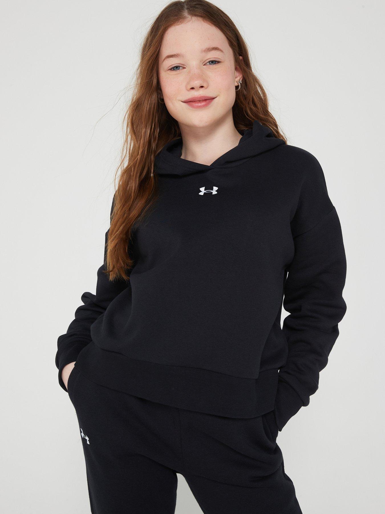 under-armour-girls-rival-fleece-crop-hoodie-blackwhite