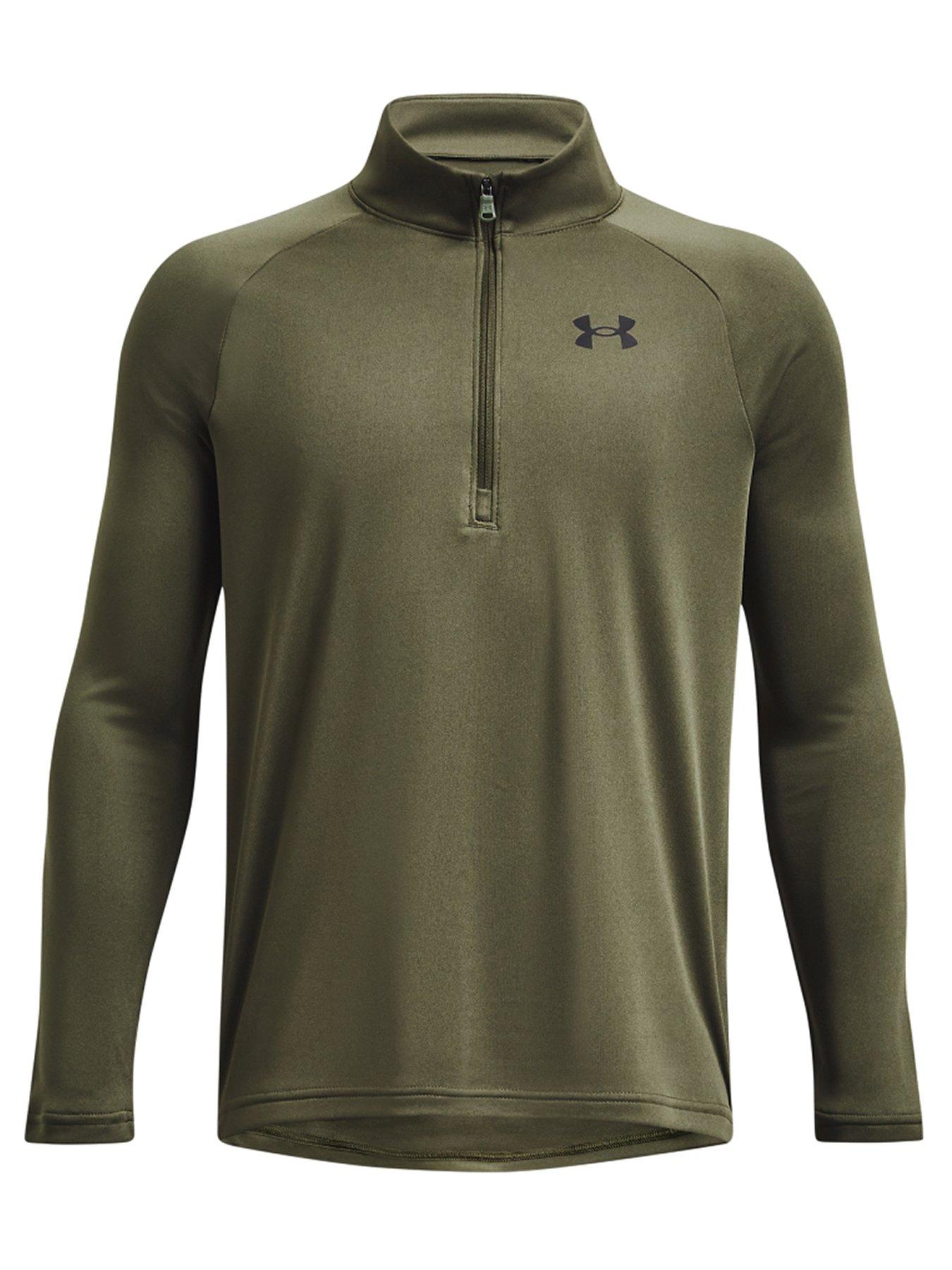 Image 1 of 2 of UNDER ARMOUR Boys Tech 2.0 1/2 Zip - Khaki