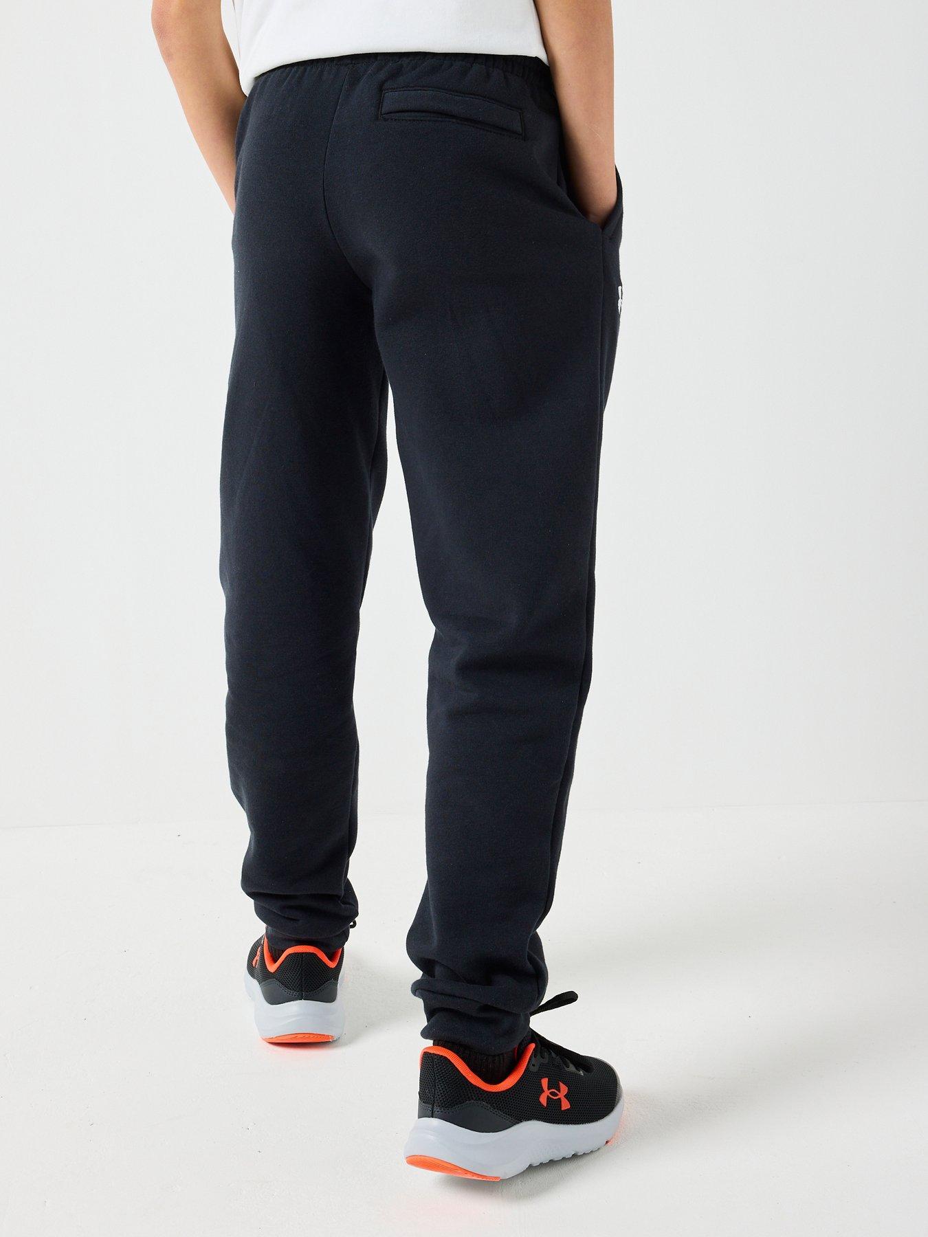 Image 2 of 5 of UNDER ARMOUR Boys Rival Fleece Joggers - Black/White